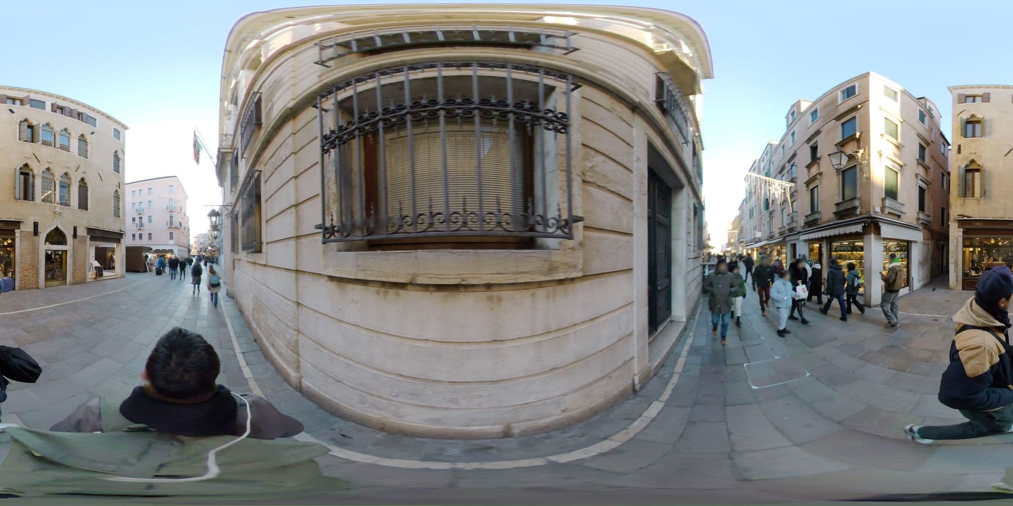 Street view near Hotel Continental, Venice — © mapconcierge (CC BY-SA · Mapillary)
