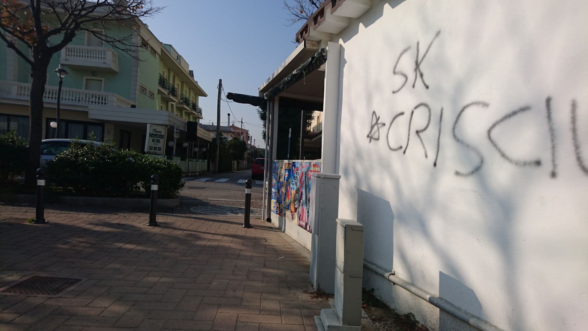 Street view near Hotel Belvedere, Rimini