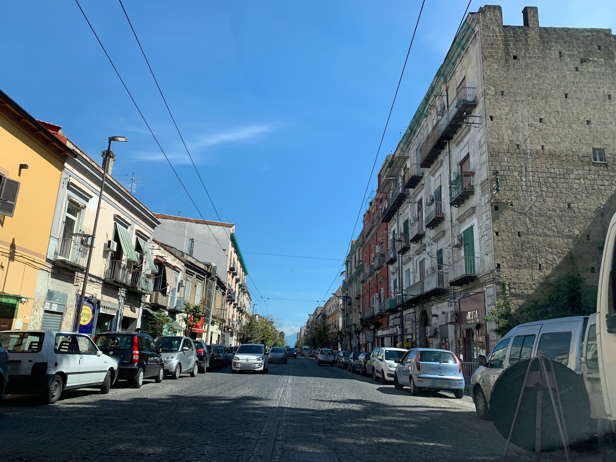 Street view near Hotel Barbato, Secondigliano — © giulialeone (CC BY-SA · Mapillary)