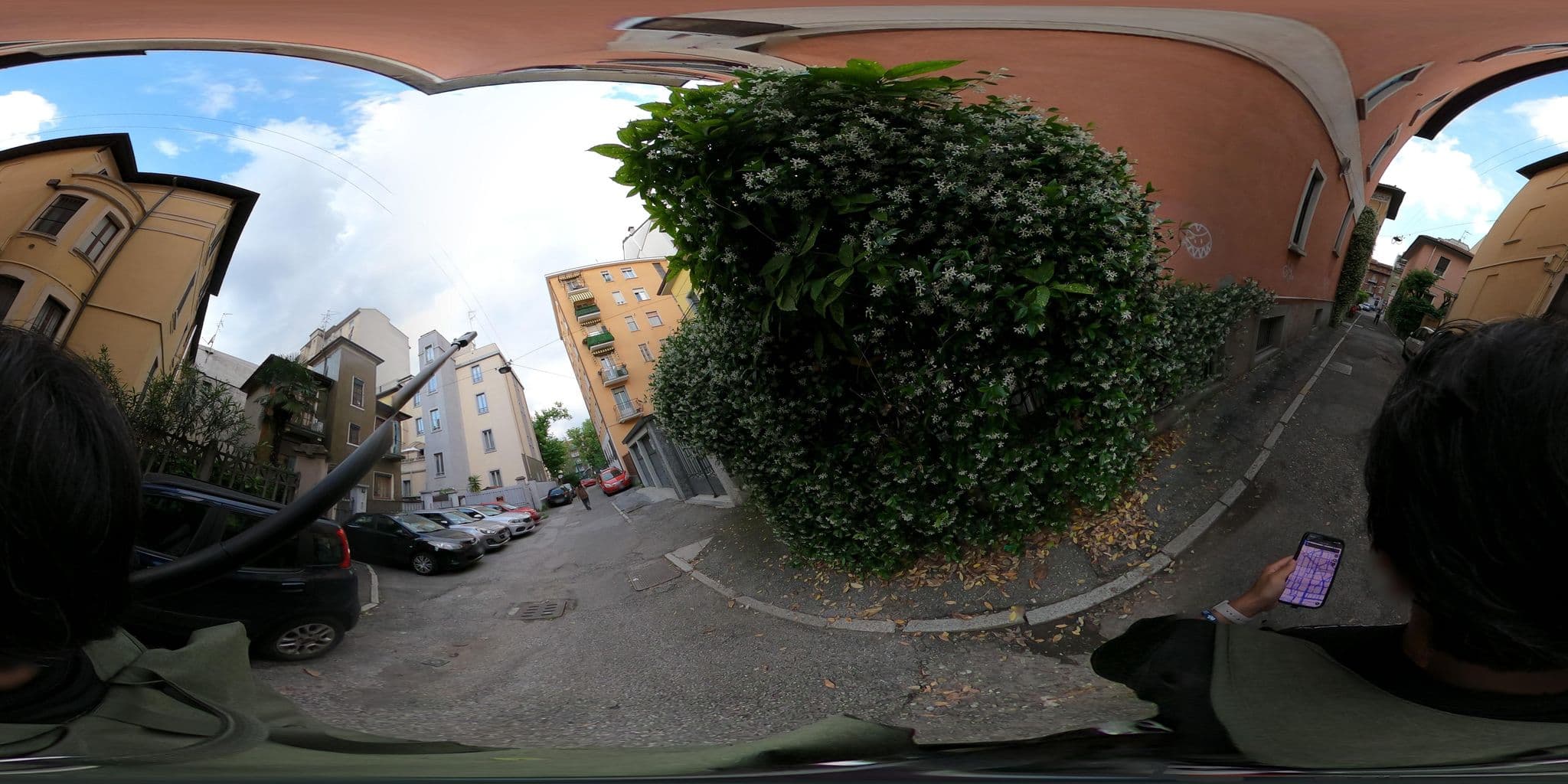 Street view near Hotel Susa, Milan
