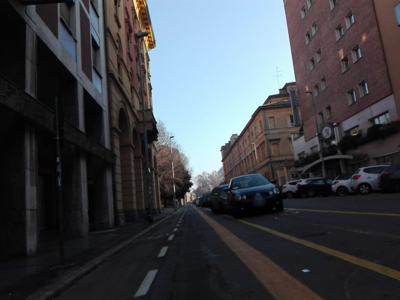 Street view near Millennhotel, Bologna