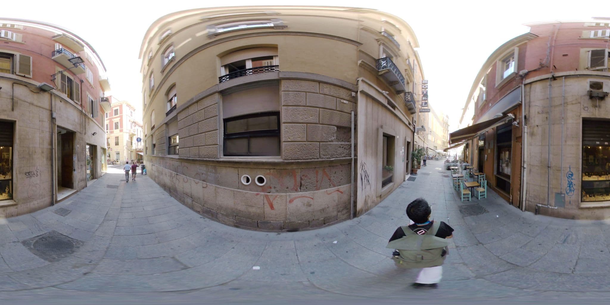 Street view near Albergo Italia, Cagliari — © mapconcierge (CC BY-SA · Mapillary)