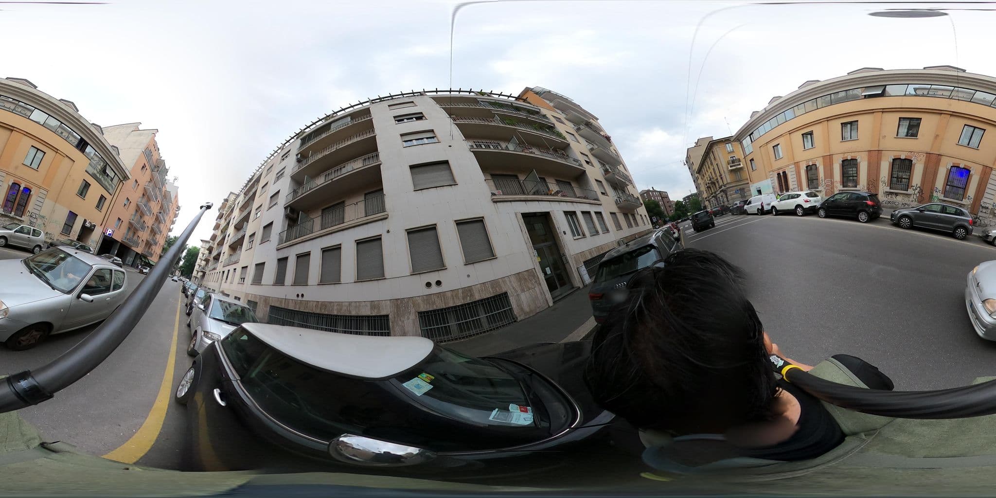 Street view near New generation Hostel Navigli, Milan