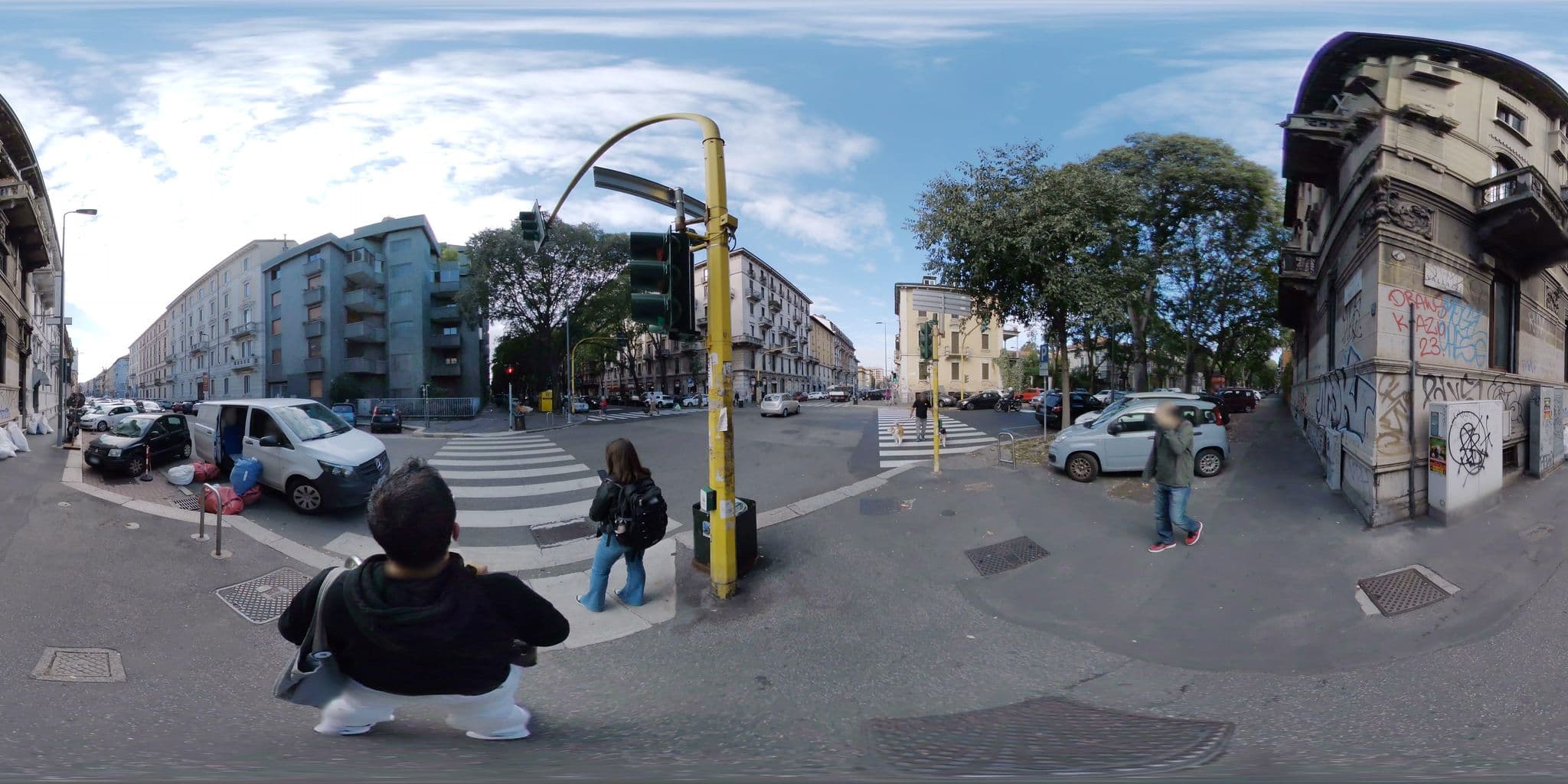 Street view near Hotel Montecarlo, Brera