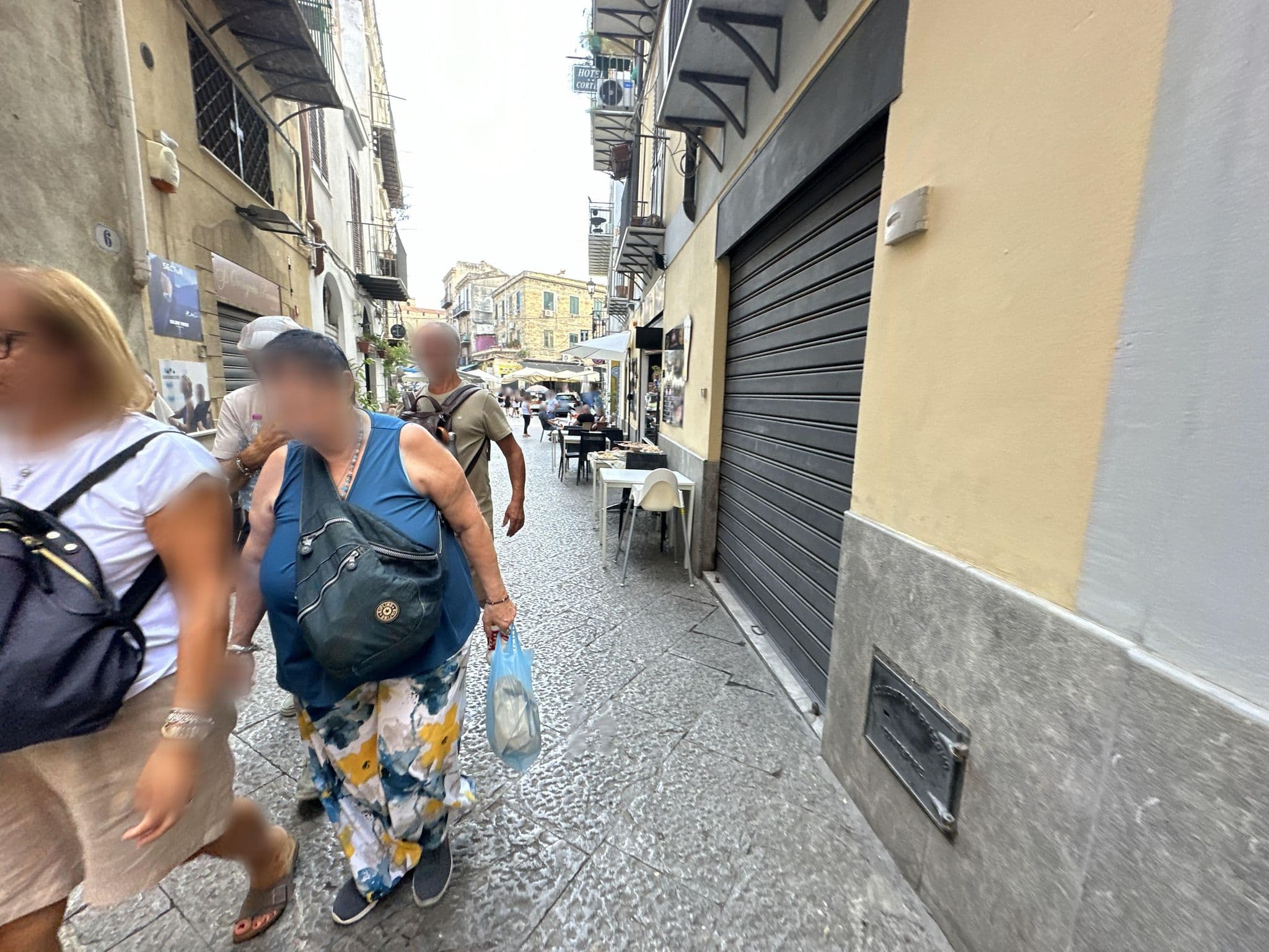 Street view near Hotel Cortese, Palermo