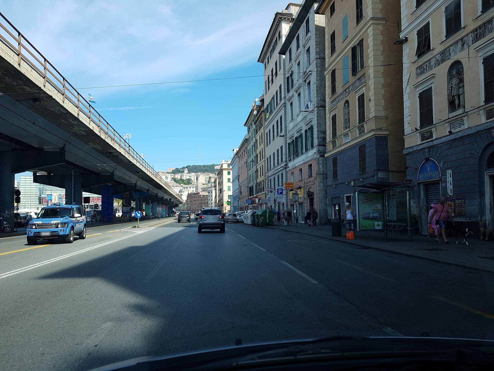 Street view near Residenza Universitaria Gramsci, Genoa