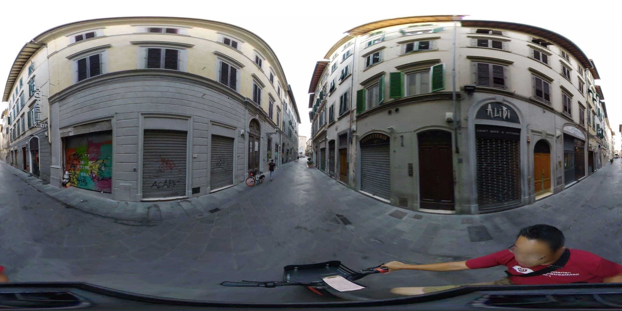 Street view near Hotel Accademia, Florence