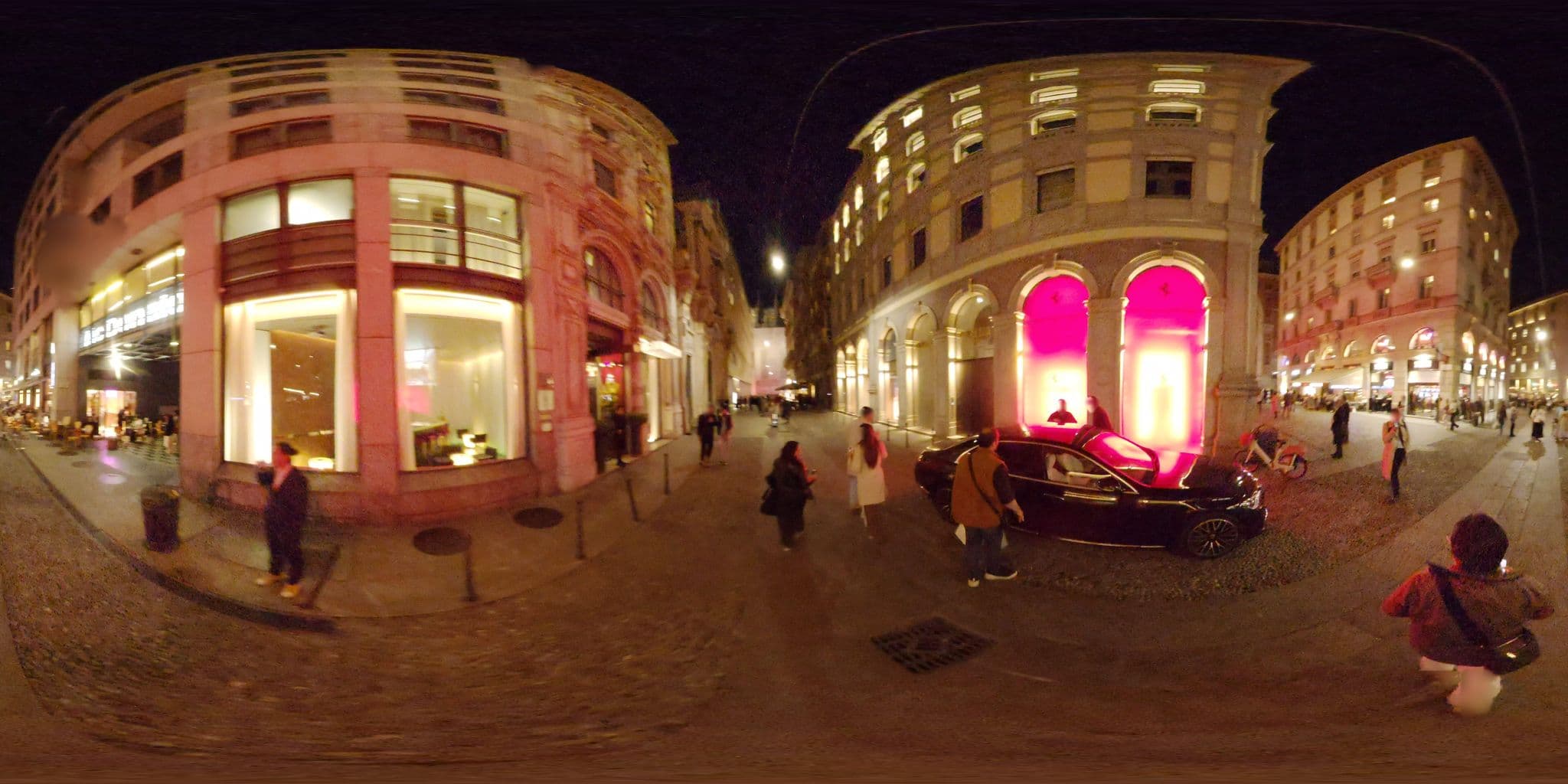 Street view near The Gray, Milan