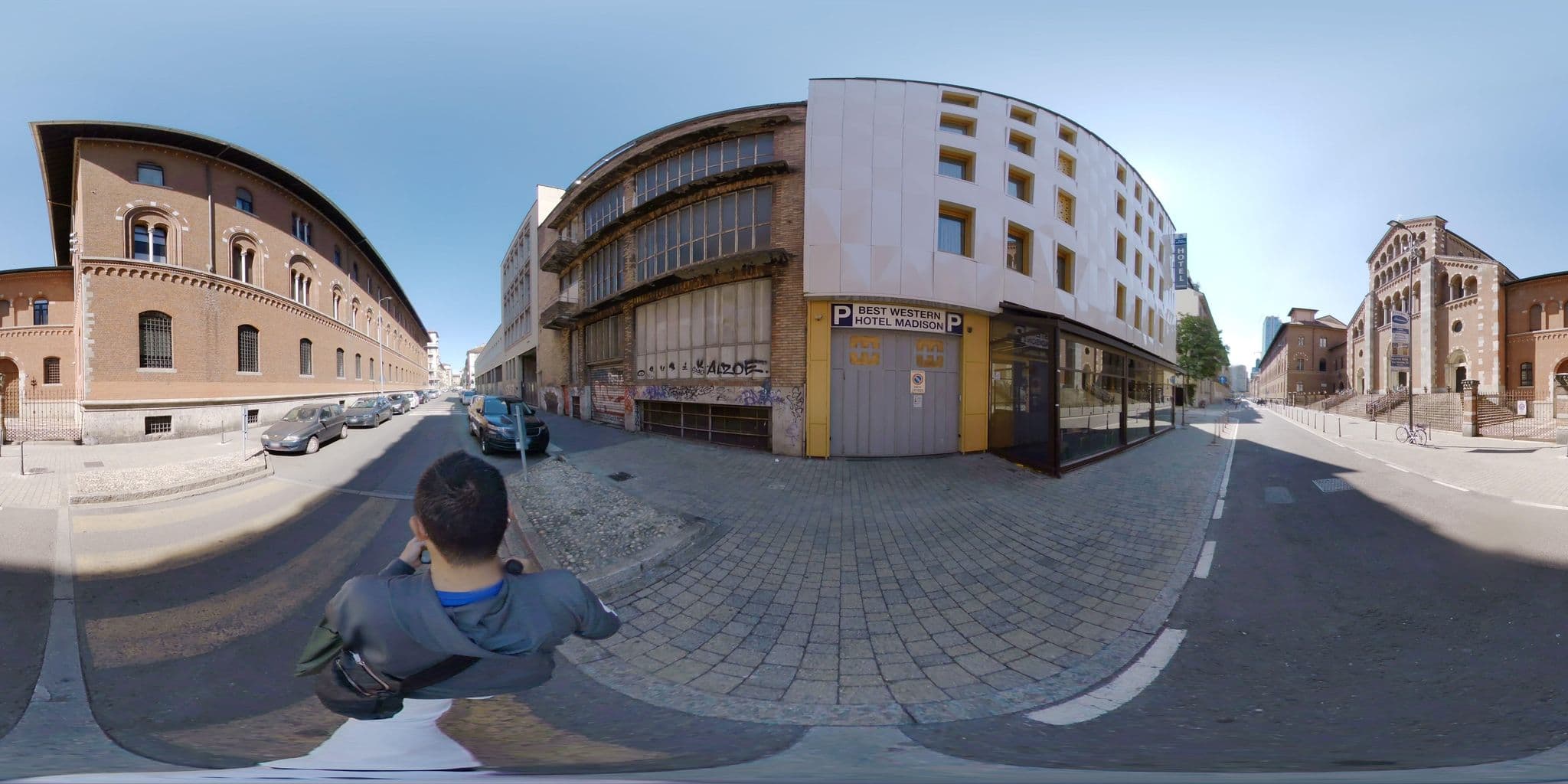 Street view near Best Western Madison Hotel, Brera