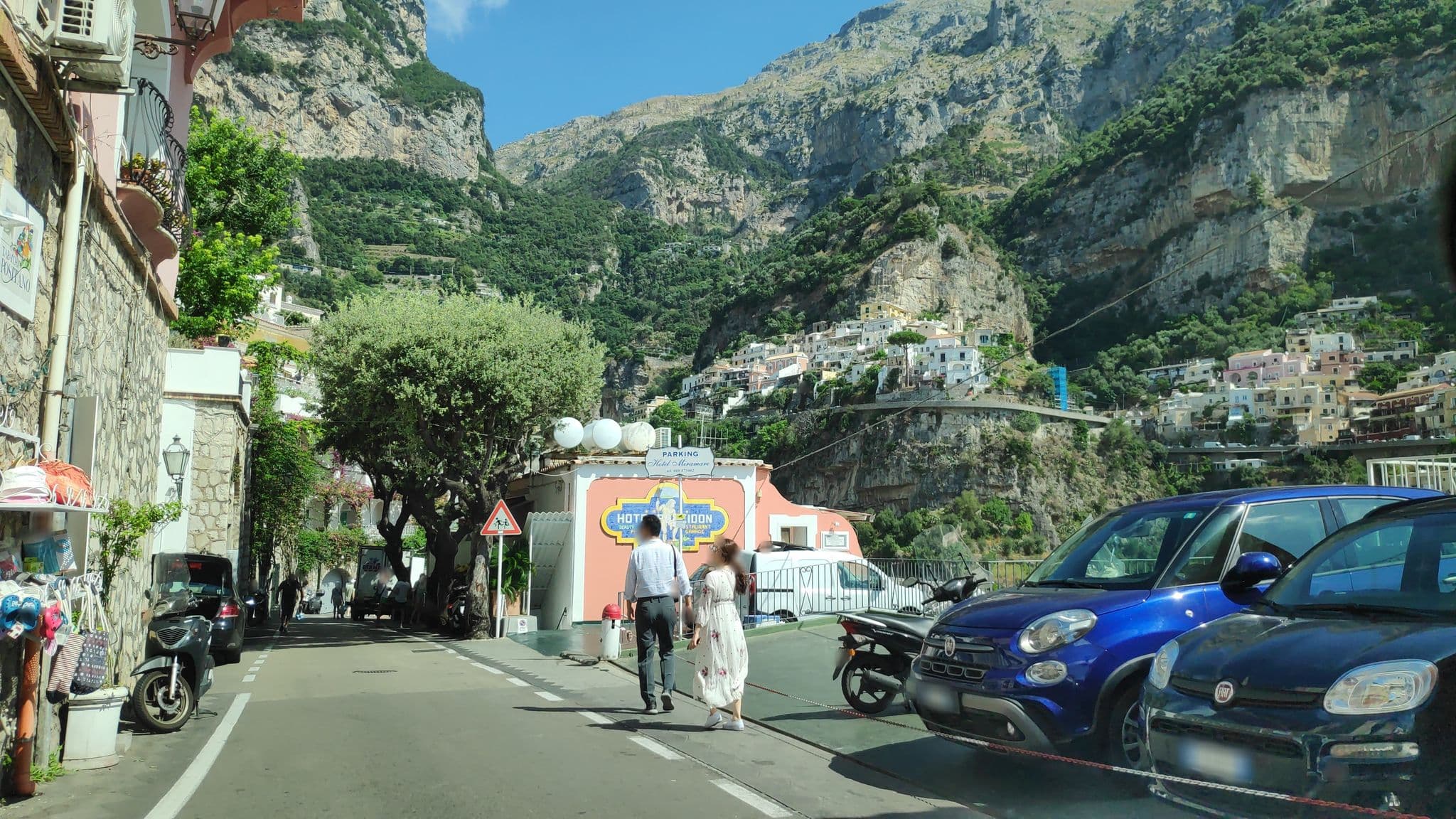 Street view near Albergo Poseidon, Positano — © marcuscalabresus (CC BY-SA · Mapillary)
