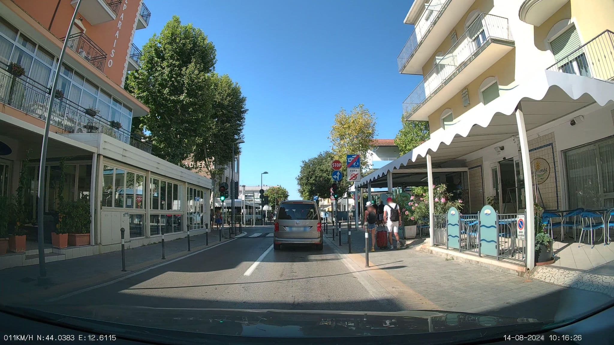Street view near Valparaiso, Rimini
