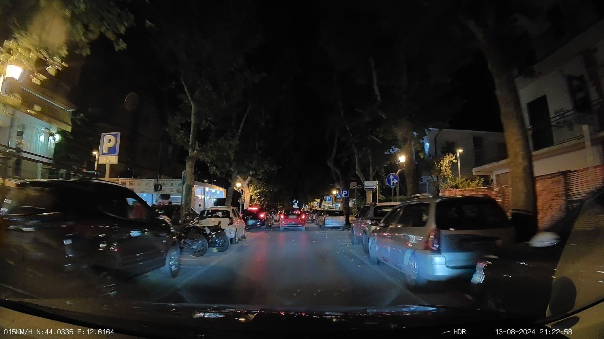 Street view near Hotel Tiziana, Rimini