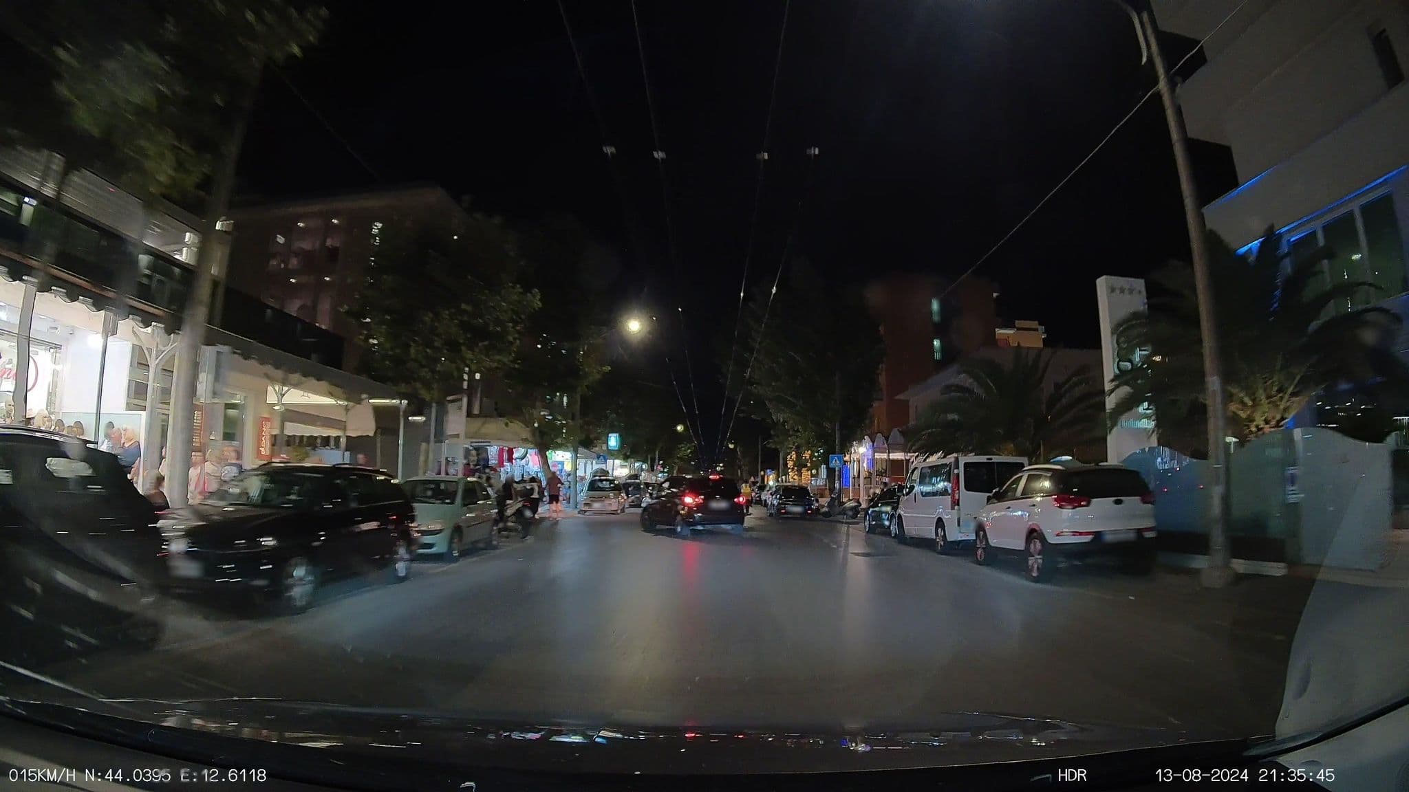 Street view near Hotel 2000, Rimini
