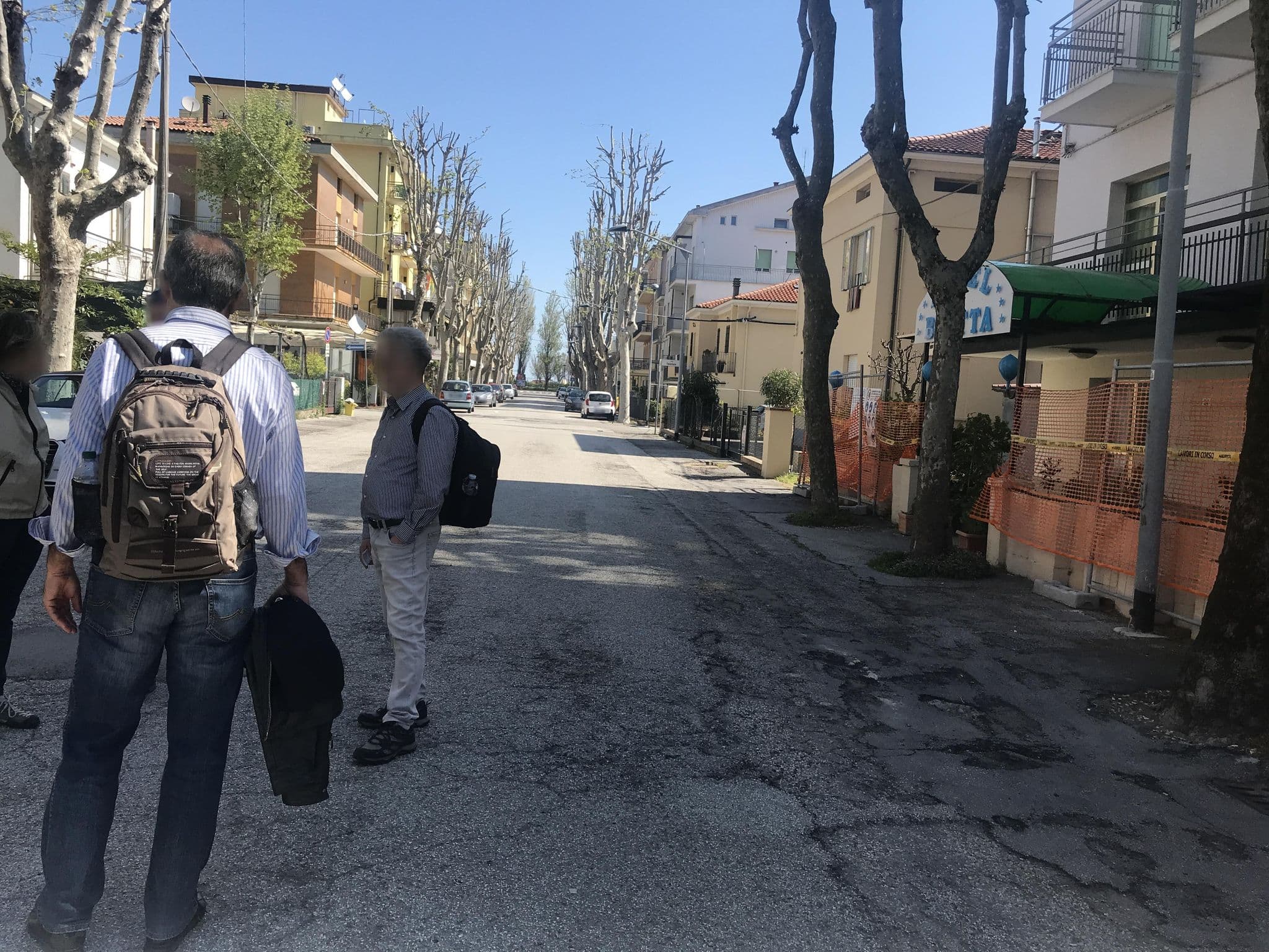 Street view near Urania, Rimini