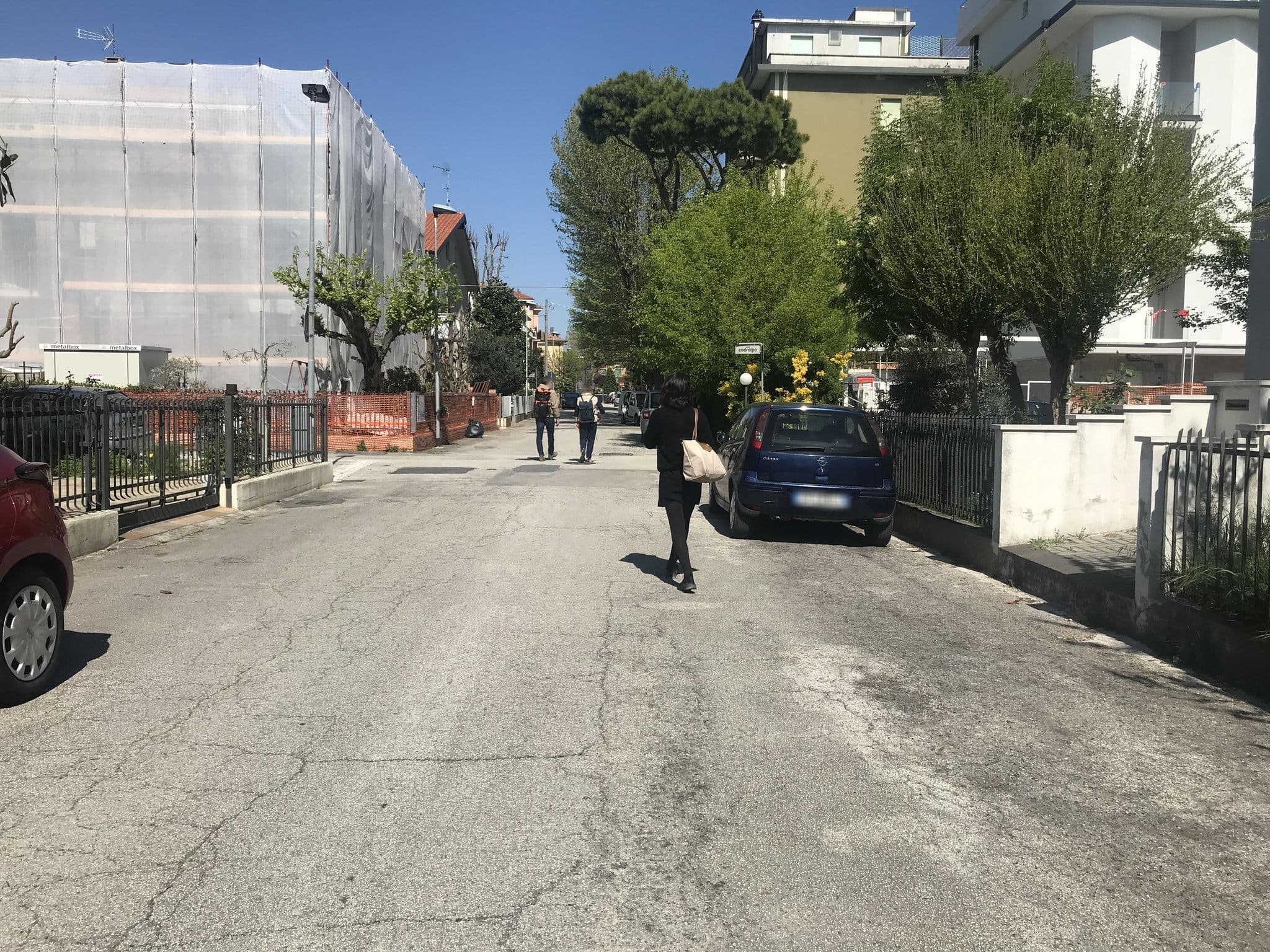 Street view near Hotel Apis, Rimini