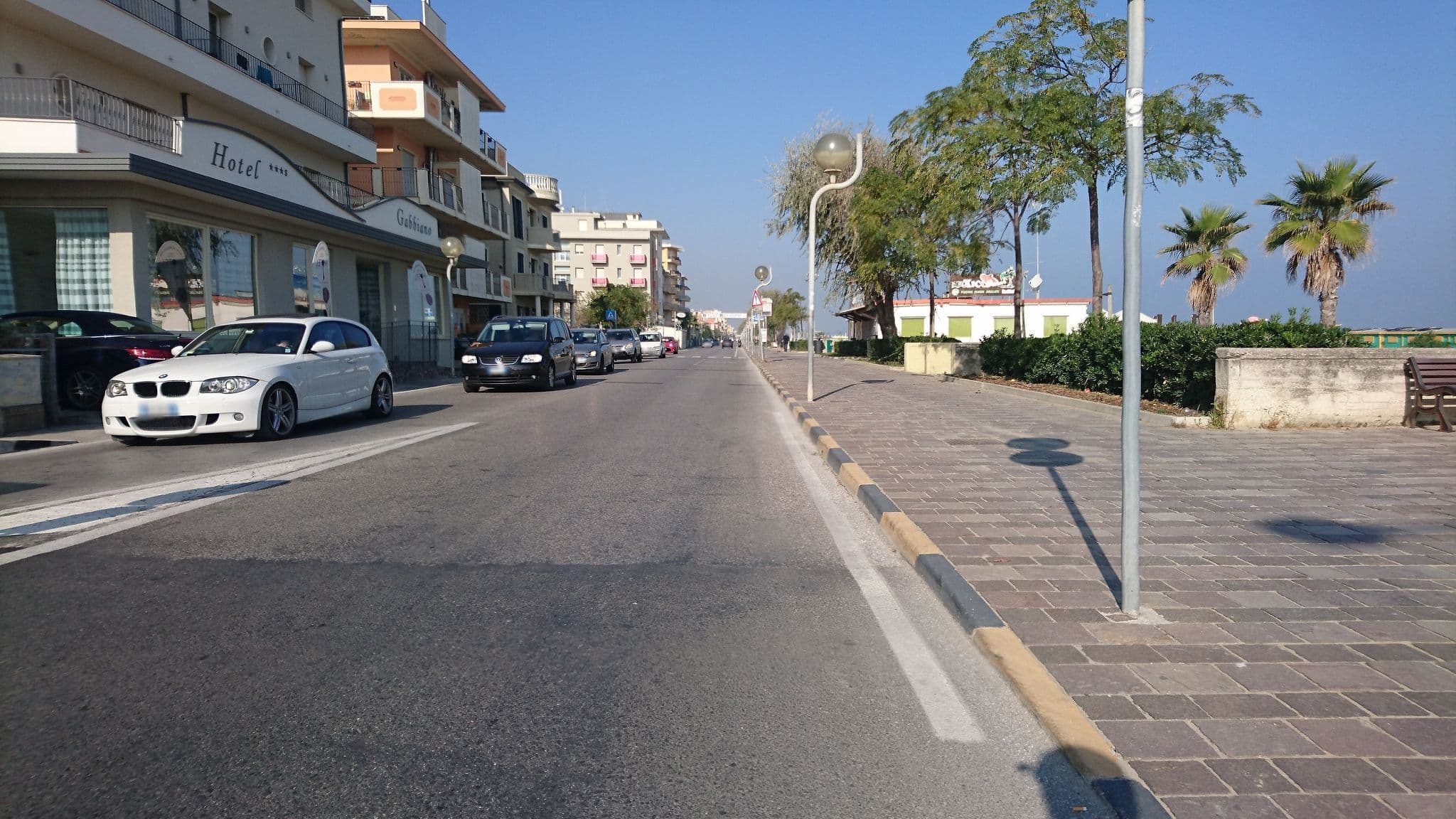 Street view near Gabbiano, Rimini