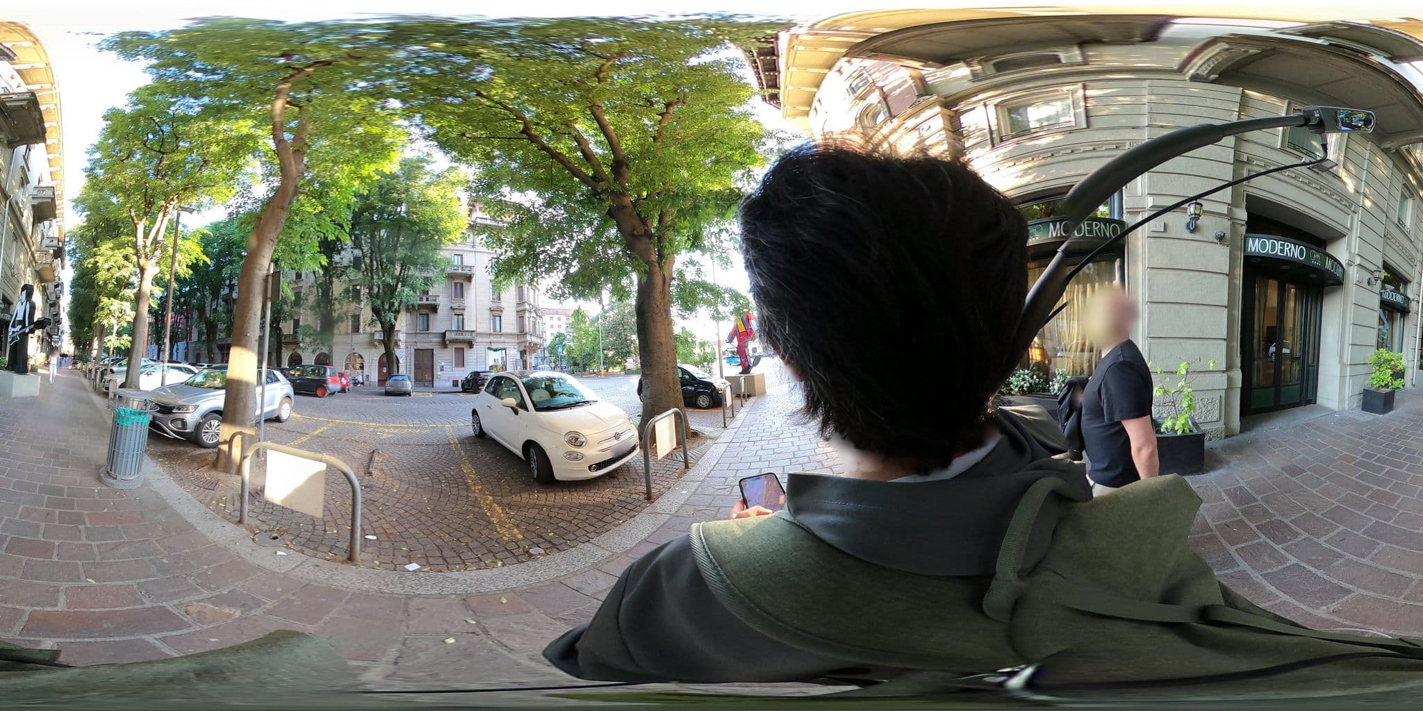 Street view near Hotel Moderno, Pavia — © mapconcierge (CC BY-SA · Mapillary)