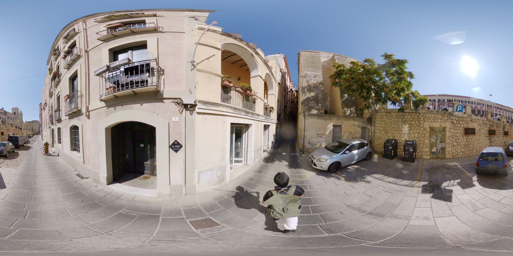Street view near Residenza Kastrum, Cagliari — © mapconcierge (CC BY-SA · Mapillary)