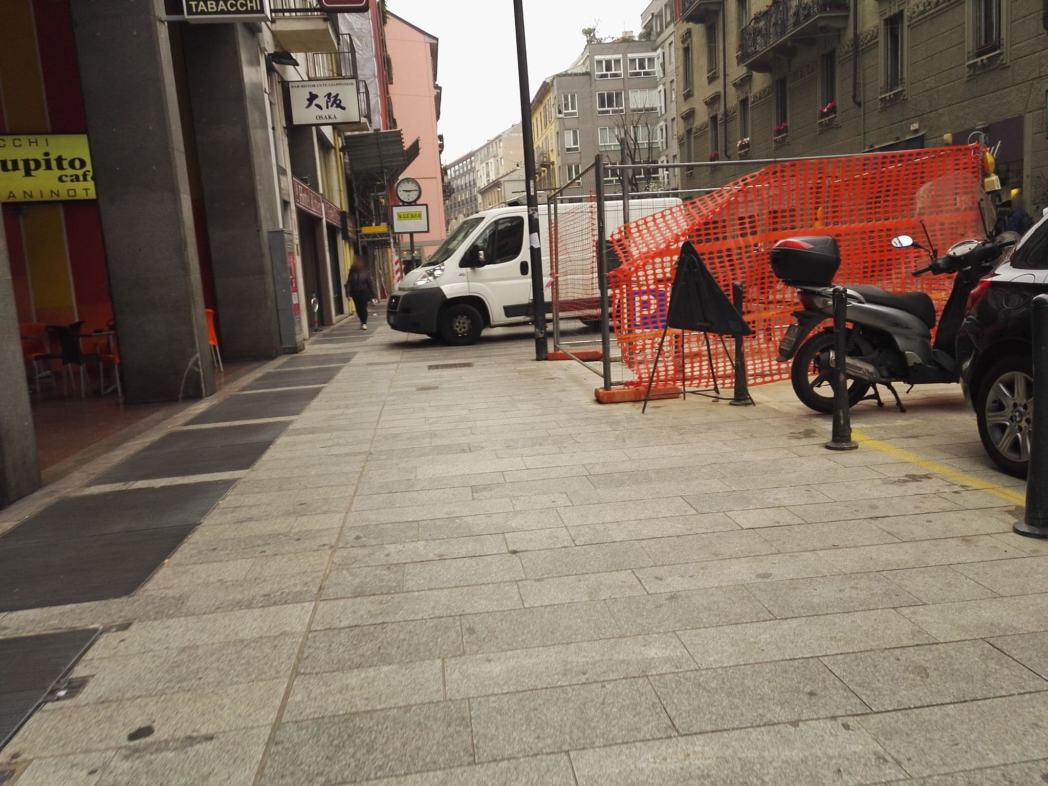 Street view near Garibaldi Palace, Brera