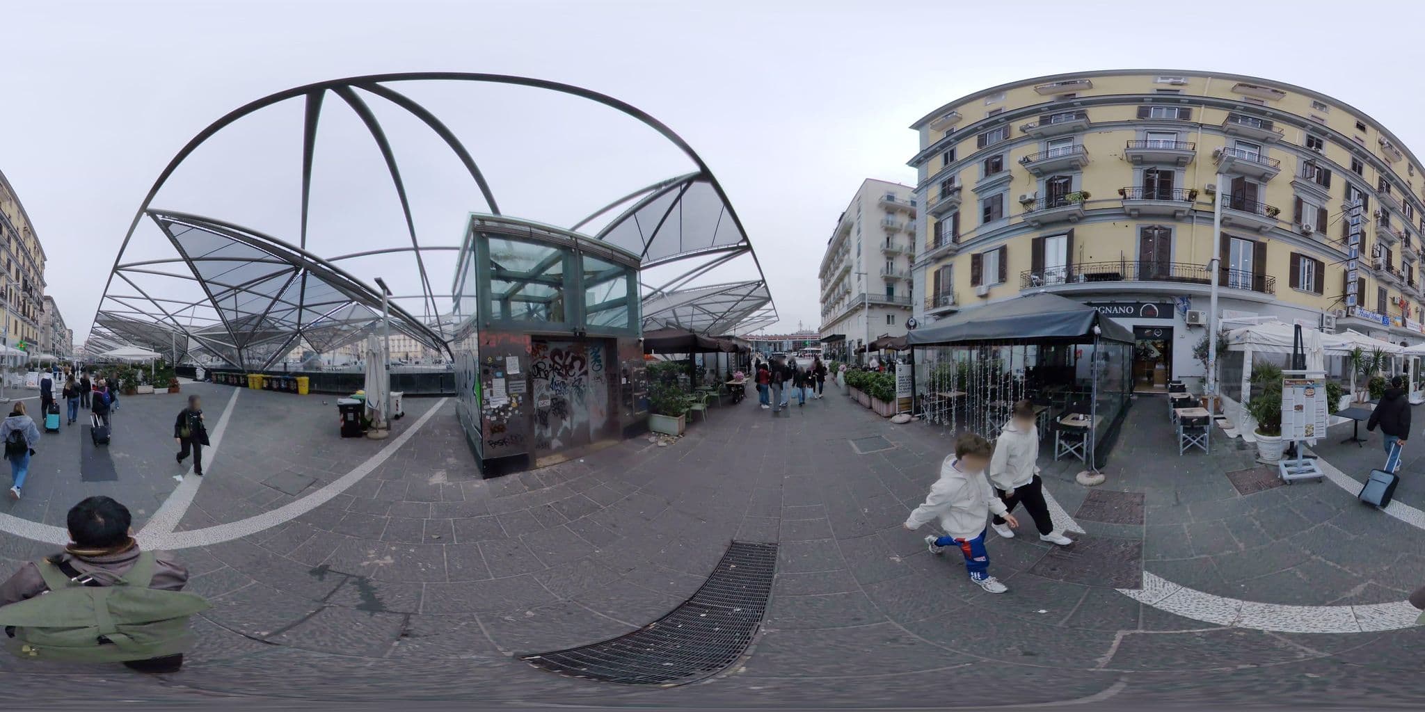 Street view near Hotel Ideal, Naples — © mapconcierge (CC BY-SA · Mapillary)