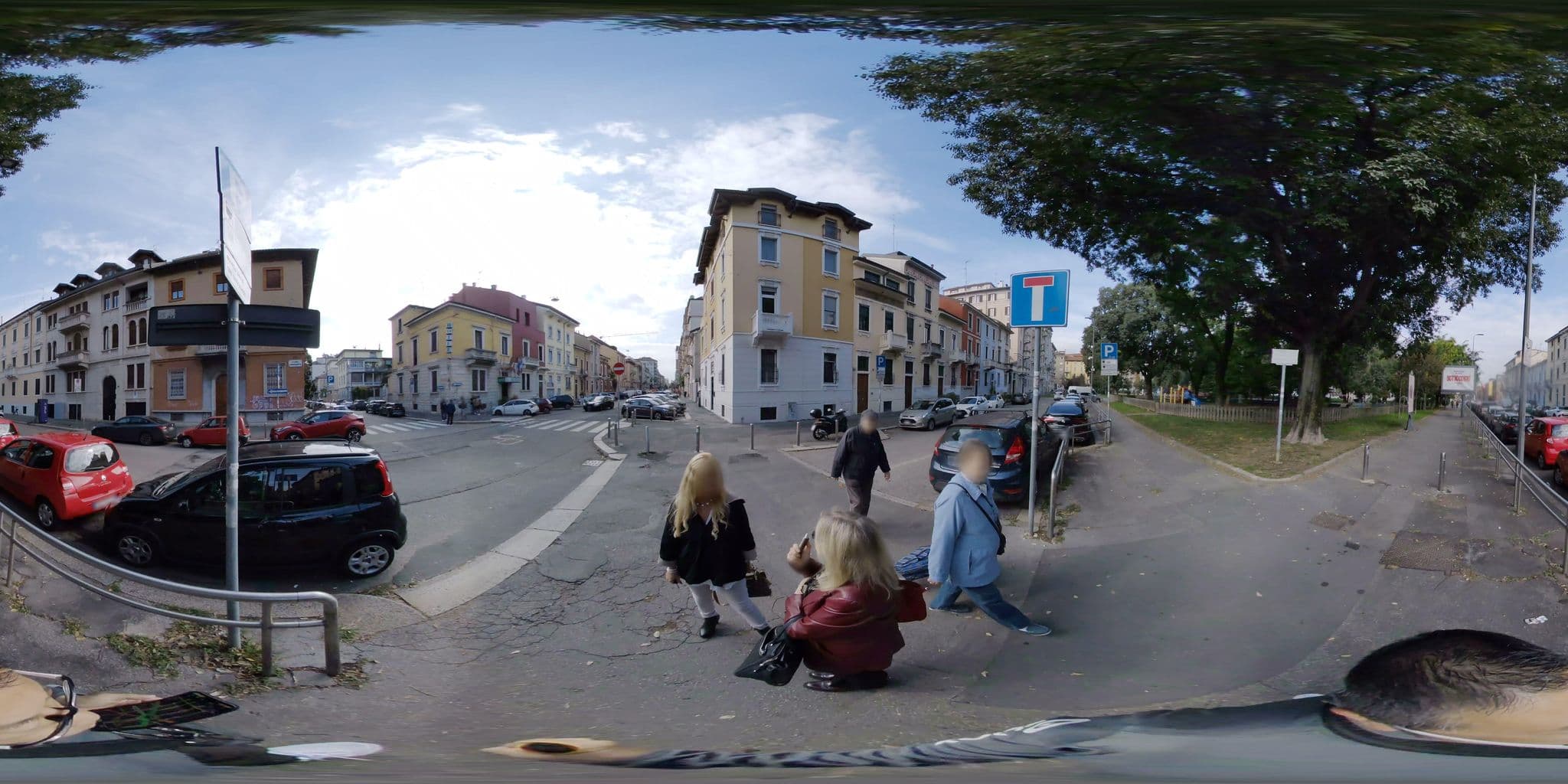 Street view near Hotel Trentina, Brera
