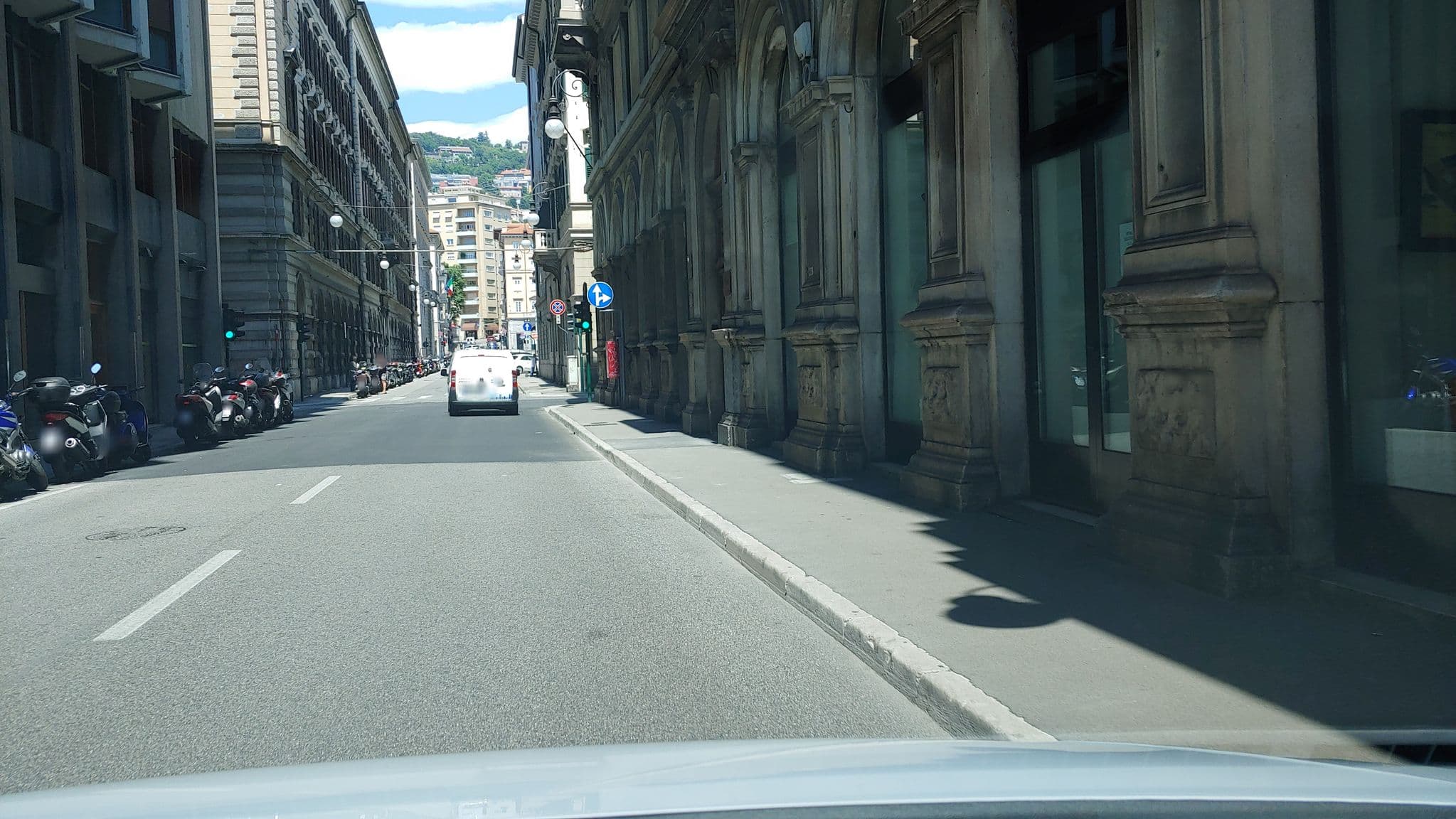 Street view near Forvm Boutique, Trieste — © mitjajez (CC BY-SA · Mapillary)