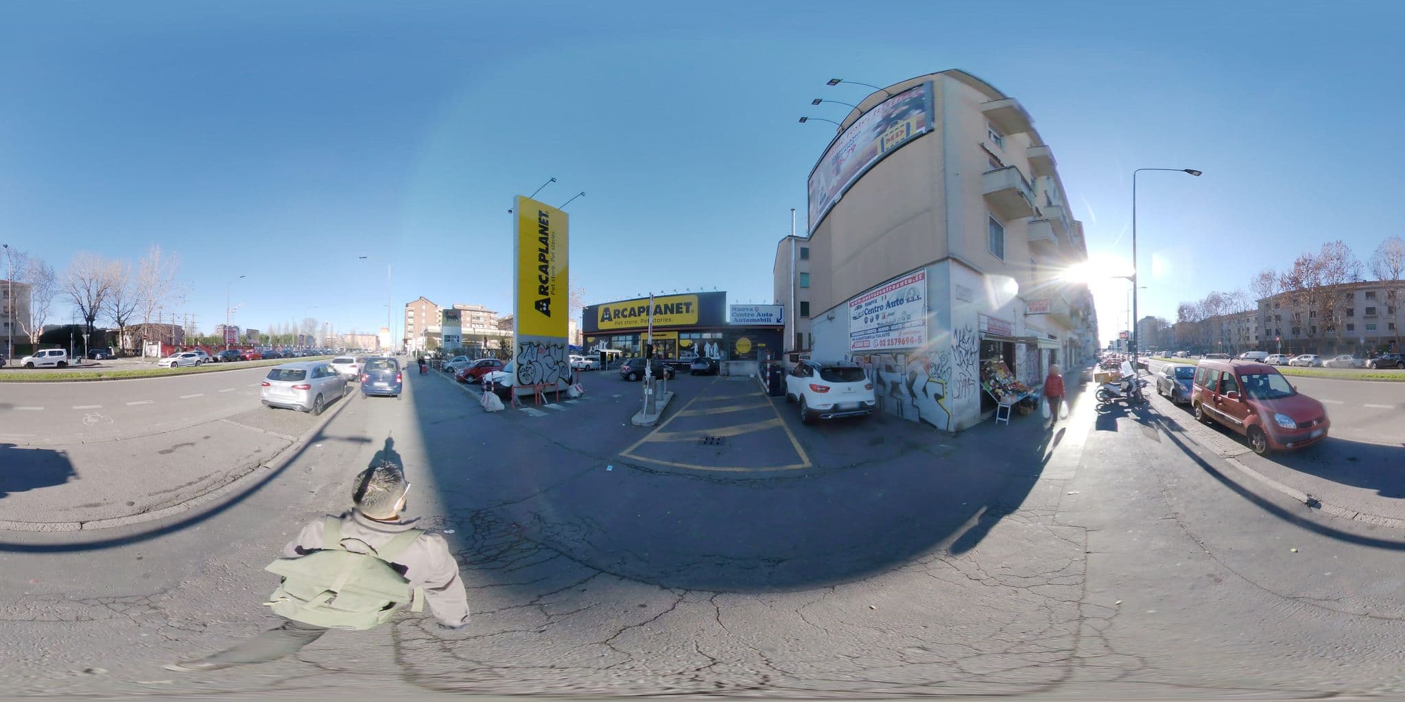 Street view near Milano International Hostel, Adriano — © mapconcierge (CC BY-SA · Mapillary)