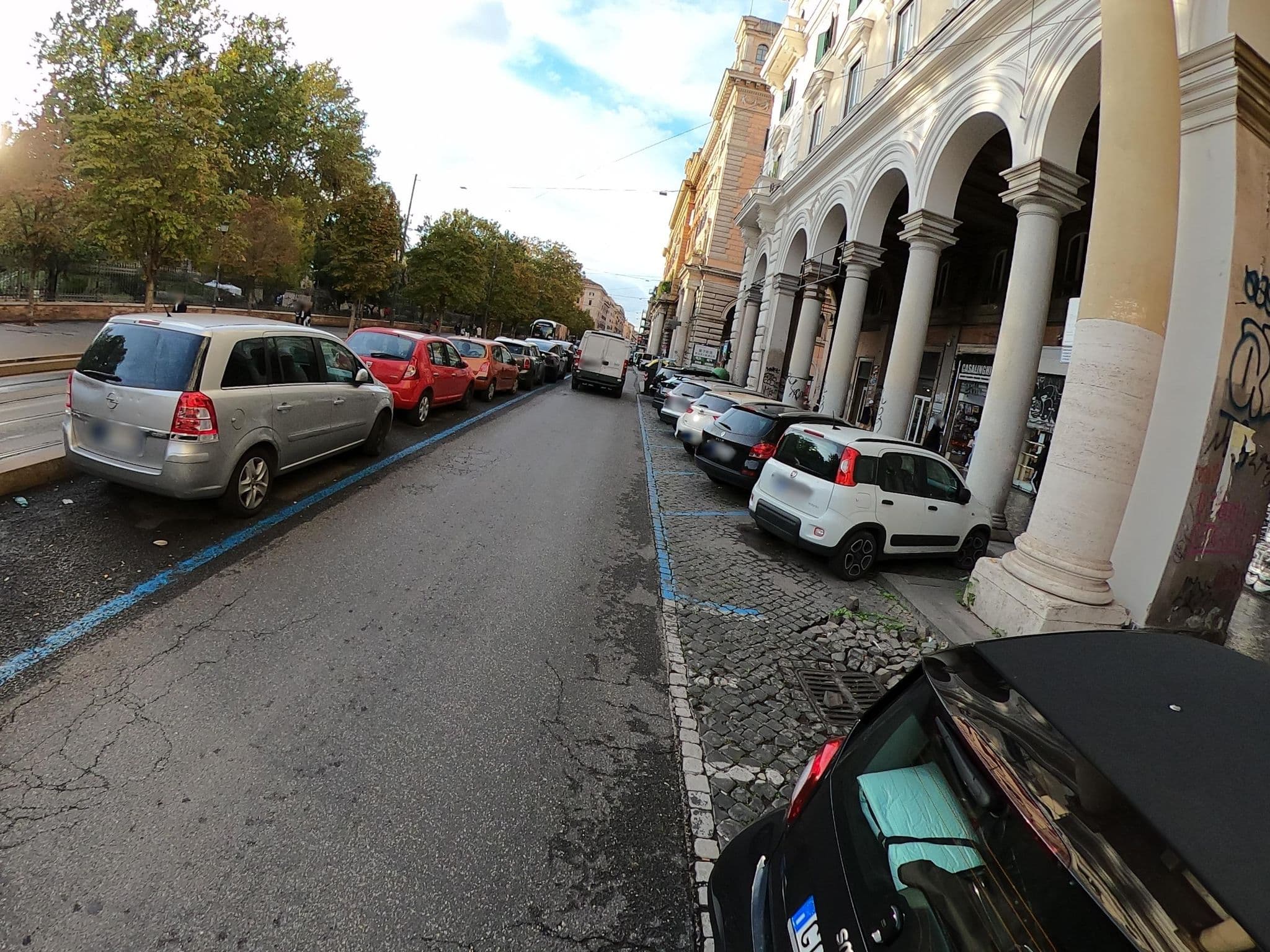 Street view near Evan's Guesthouse, Monti