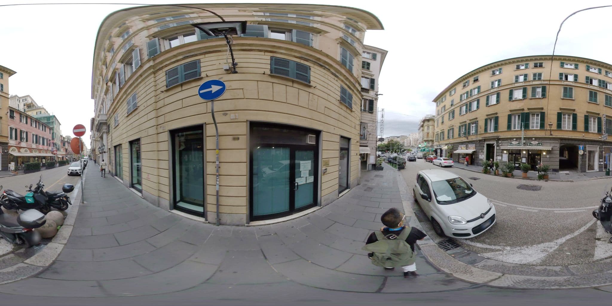 Street view near Ostello Bello, Genoa