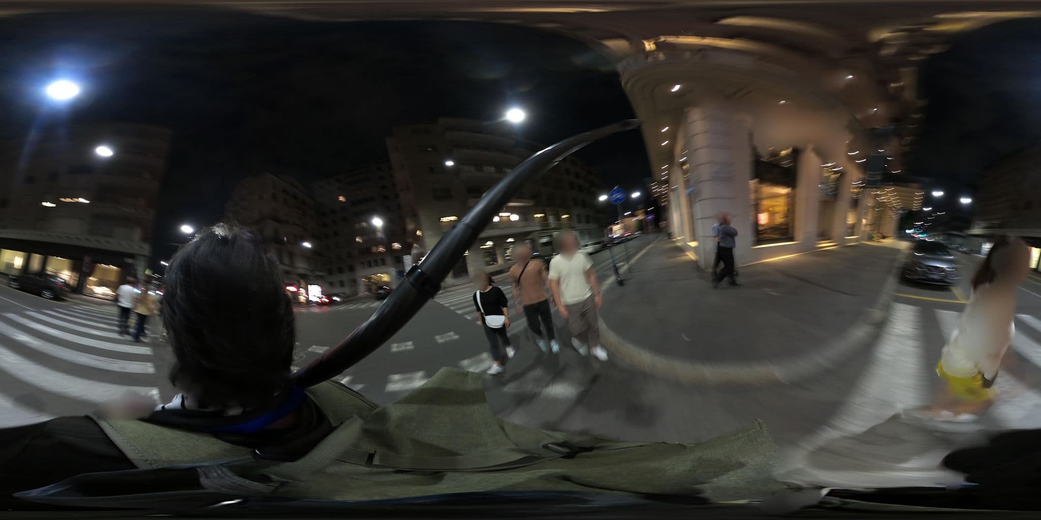 Street view near Palazzo Parigi, Brera