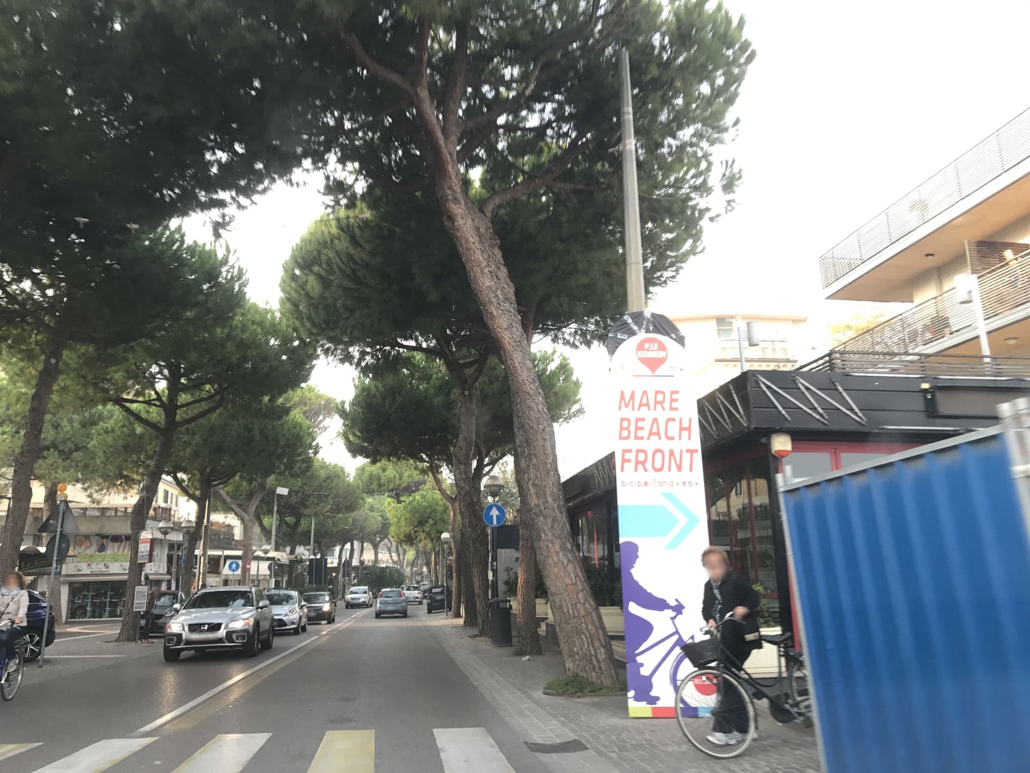 Street view near Villa Rosa Riviera, Rimini