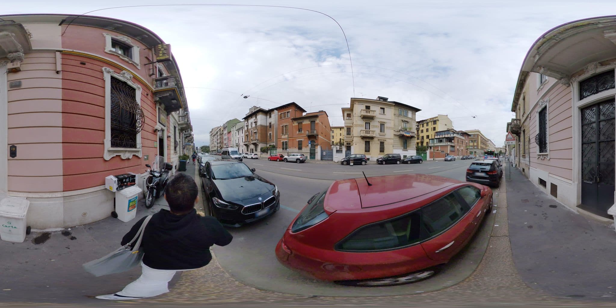 Street view near Hotel Astrid, Brera — © mapconcierge (CC BY-SA · Mapillary)