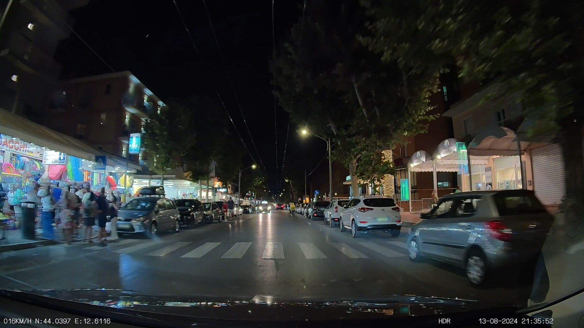 Street view near Hotel Ariane, Rimini