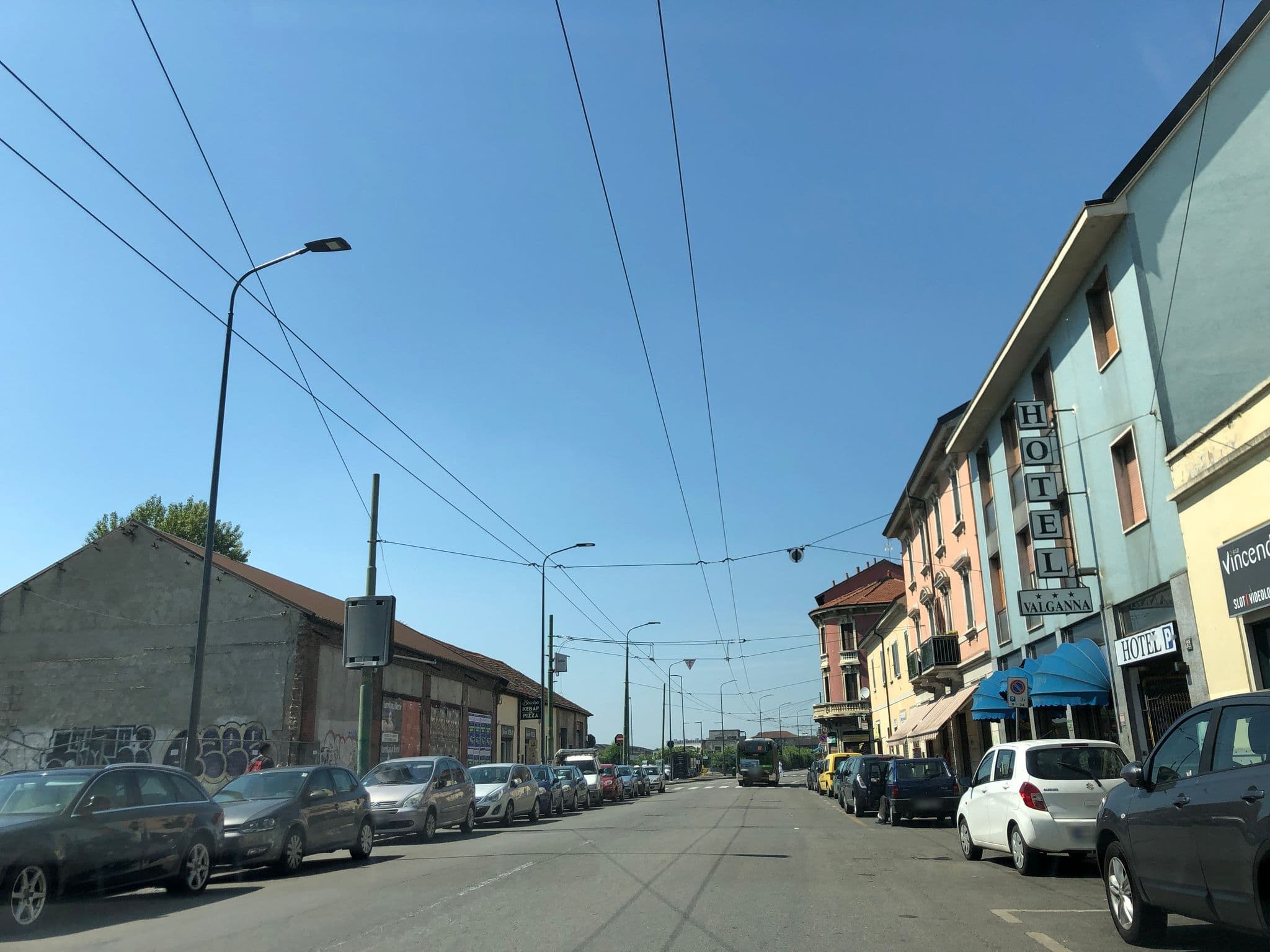 Street view near Hotel Valganna, Quarto Oggiaro — © adirricor (CC BY-SA · Mapillary)