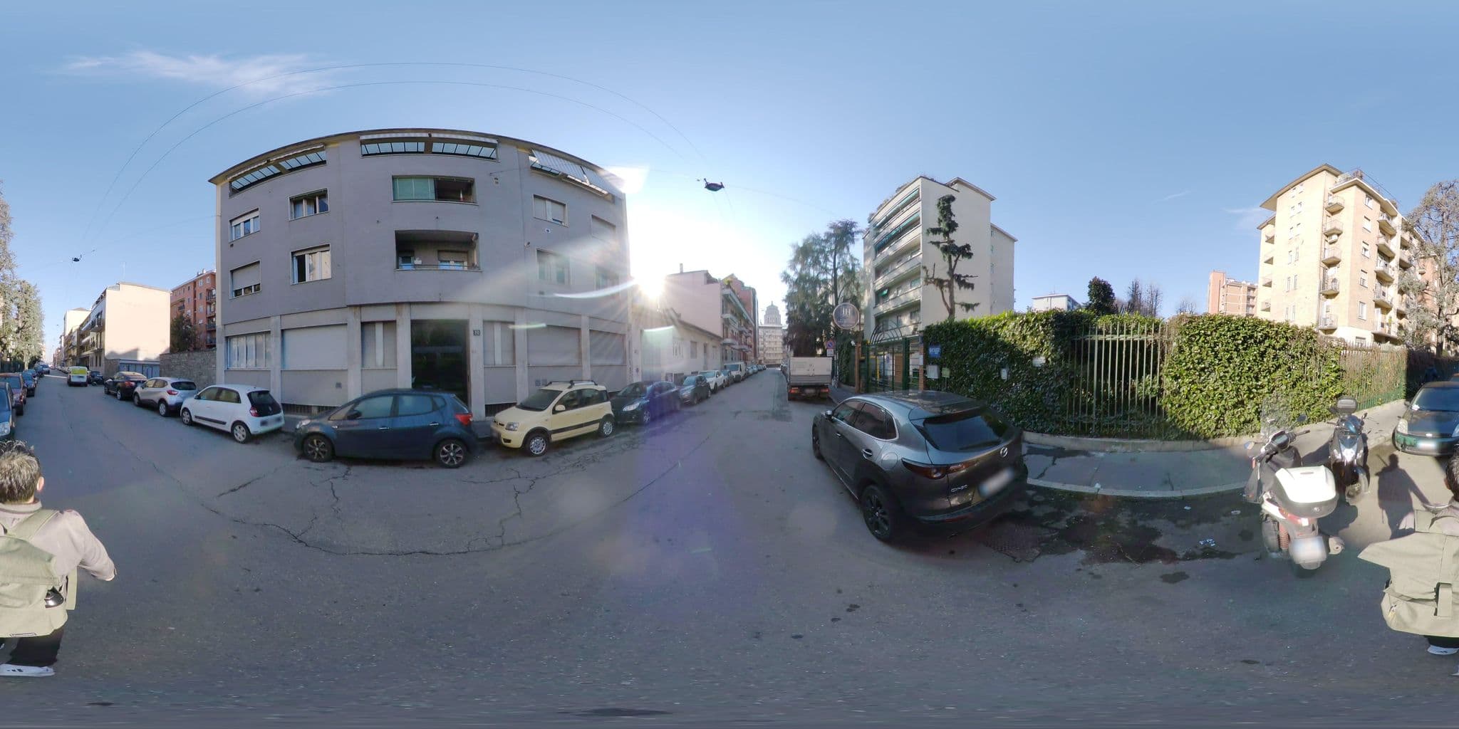Street view near Residence Argonne Park, Milan