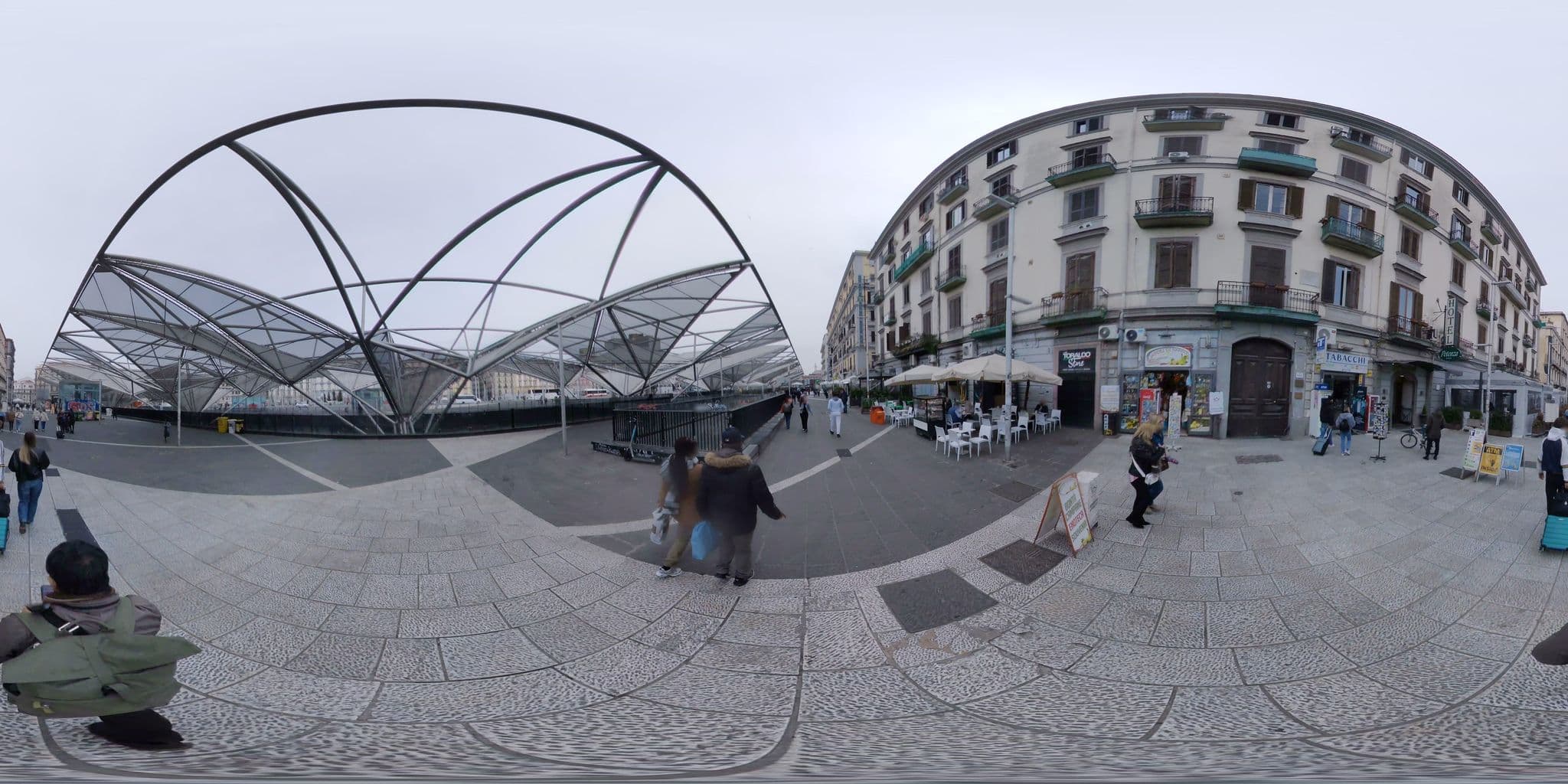 Street view near Villa B, Naples — © mapconcierge (CC BY-SA · Mapillary)