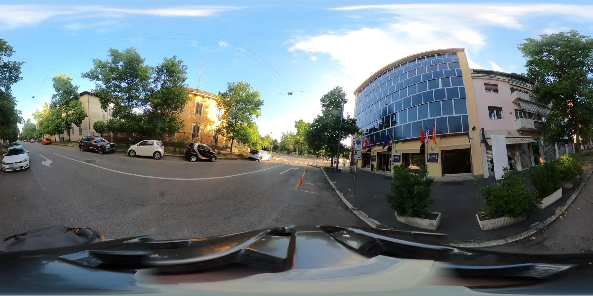 Street view near Hotel Oro Blu, Quartiere Otto — © jacopofar (CC BY-SA · Mapillary)