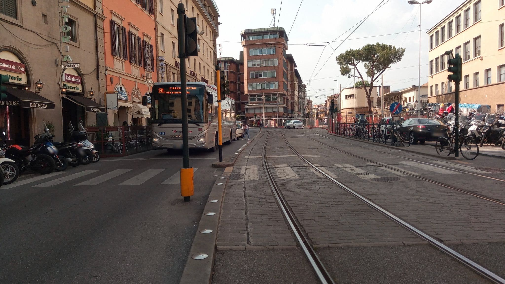 Street view near Hotel Diplomat, Florence