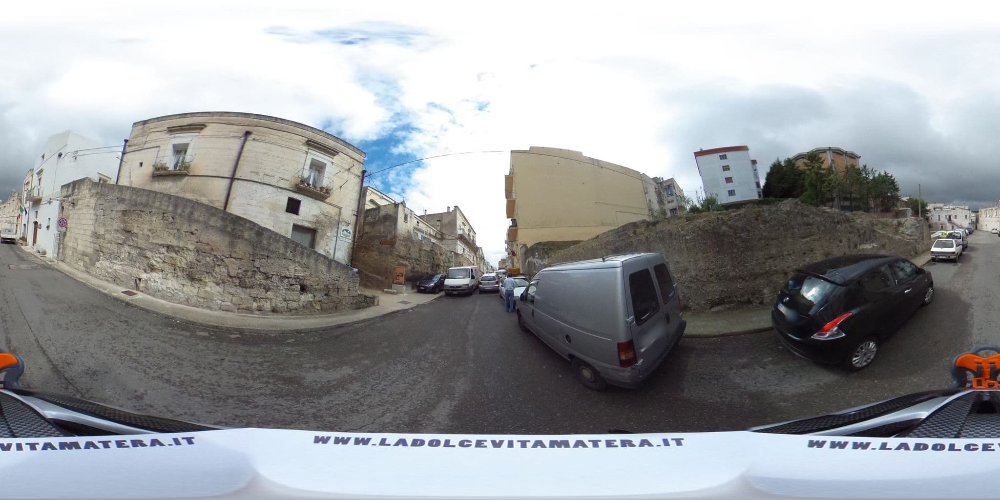 Street view near Il Belvedere, Matera