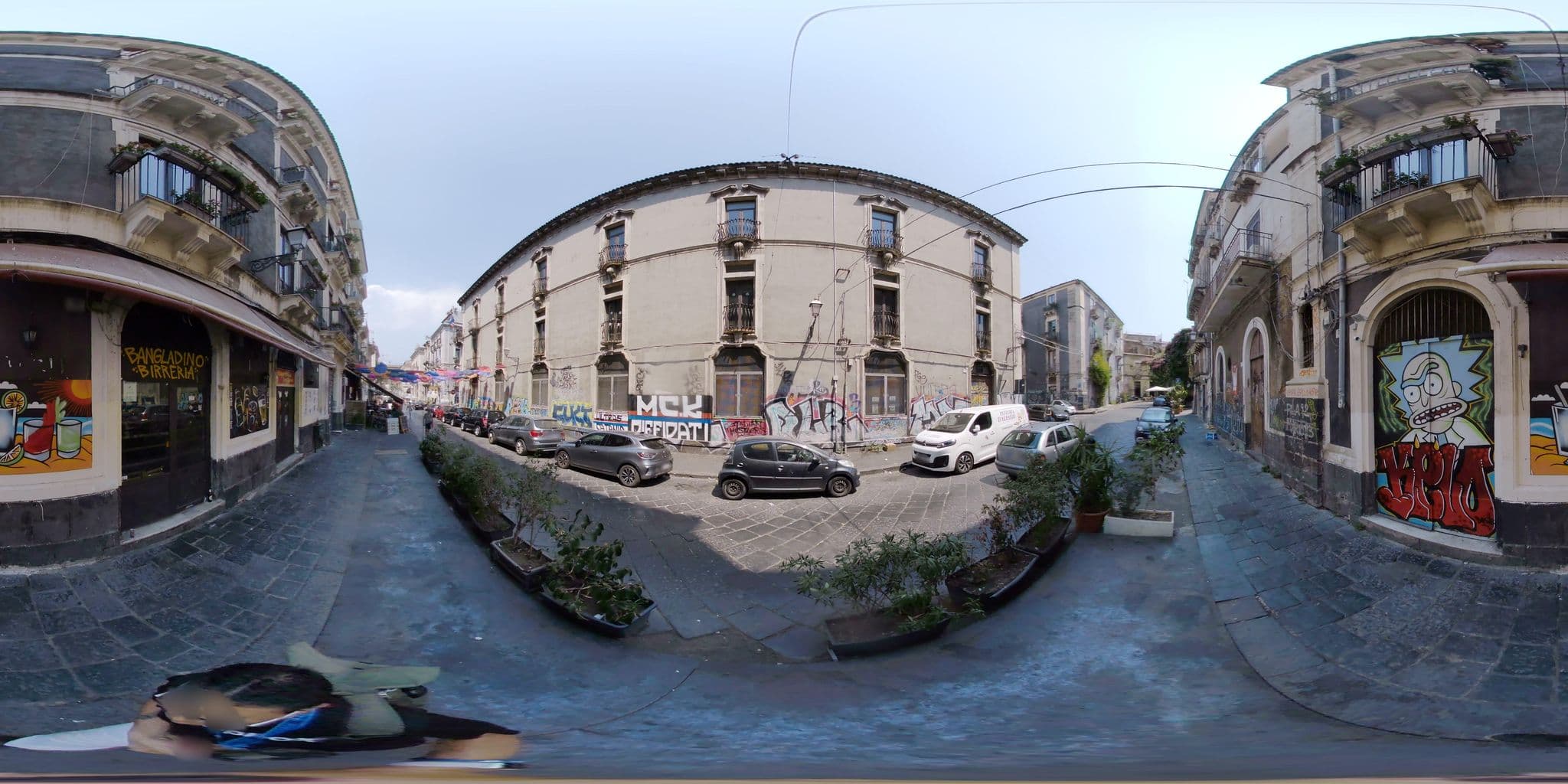 Street view near B&B Globetrotter, Catania