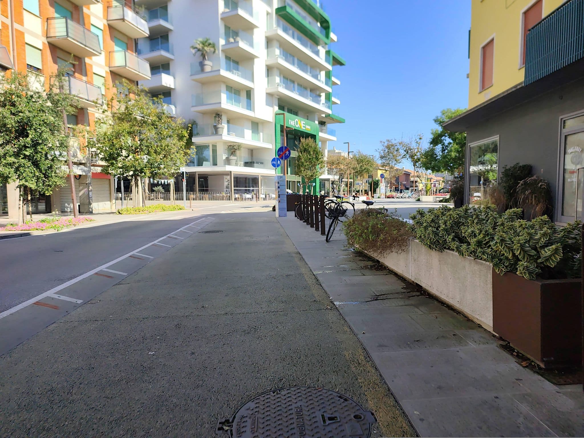 Street view near Residence La Perla, Caorle