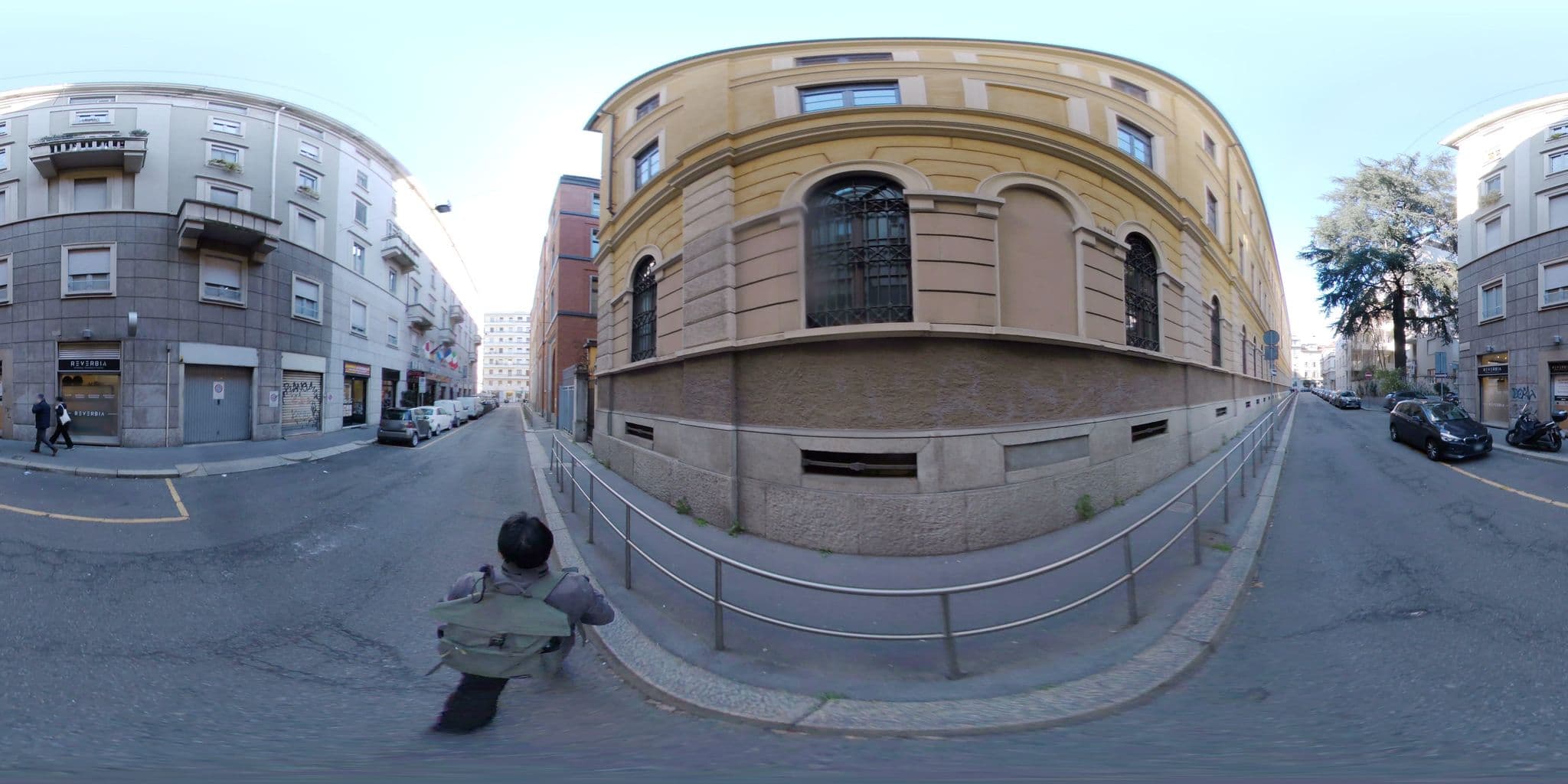 Street view near Hotel Pavone, Milan