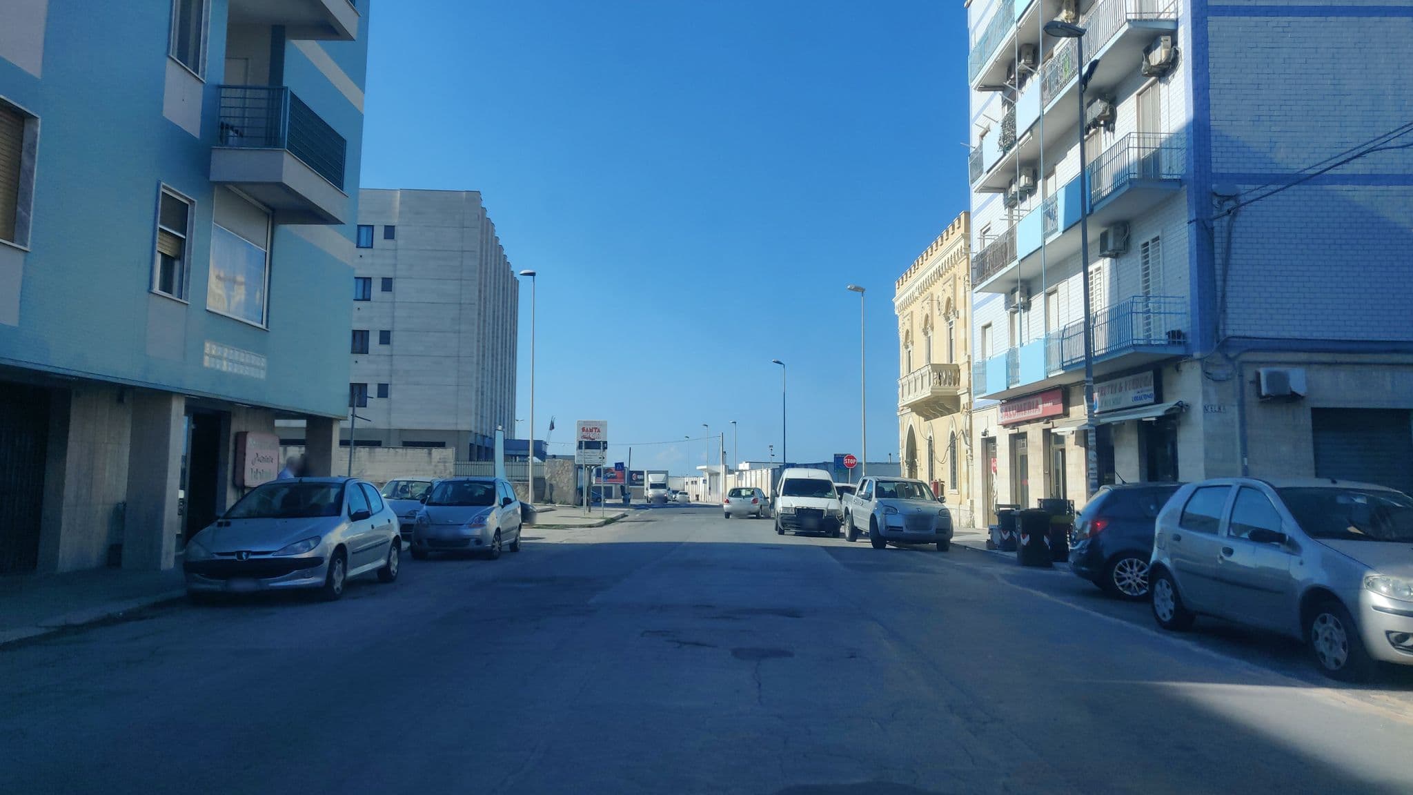 Street view near Vele di Levante, Bari