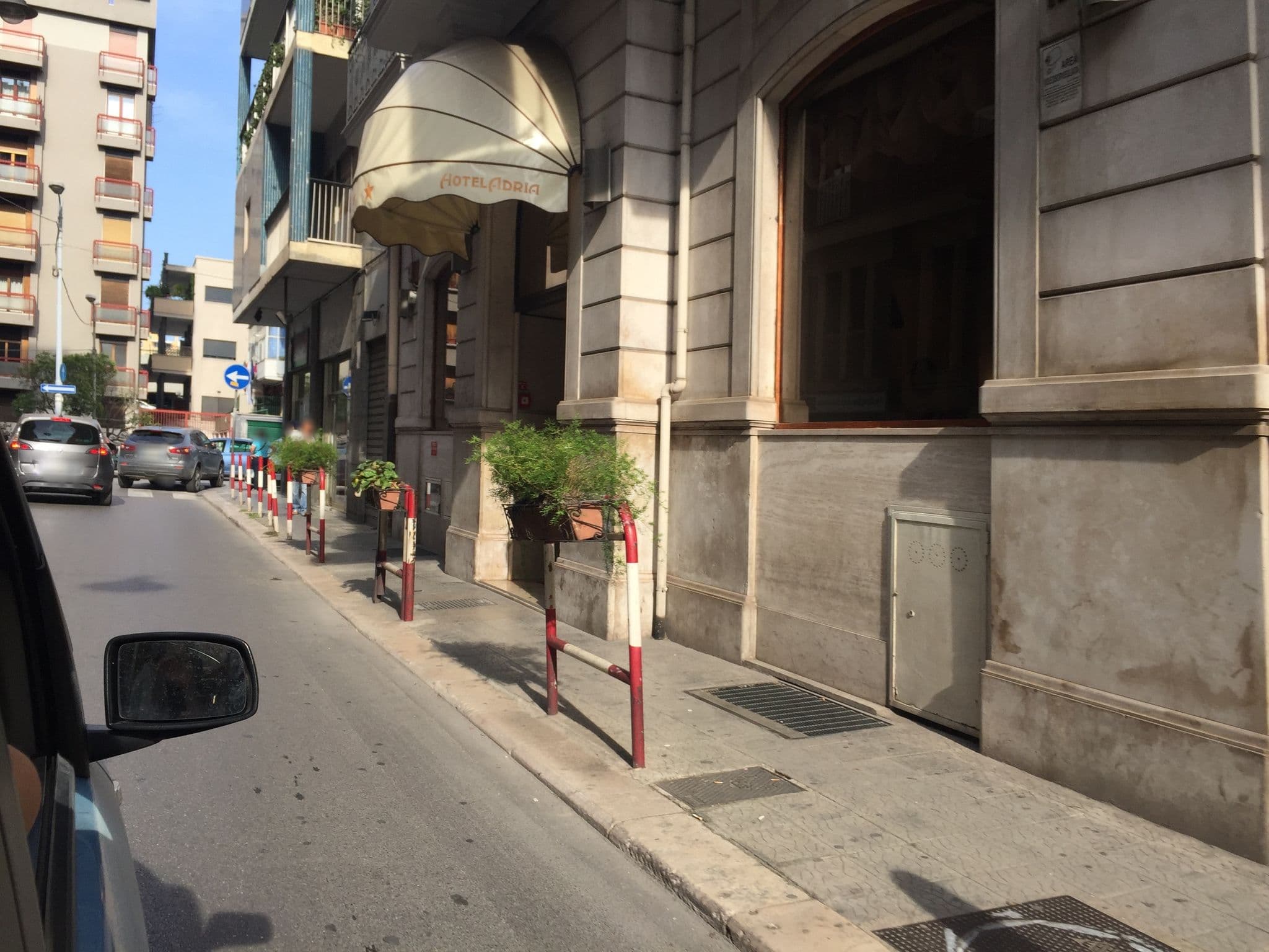 Street view near Hotel Adria, Bari — © ariannabonasia (CC BY-SA · Mapillary)
