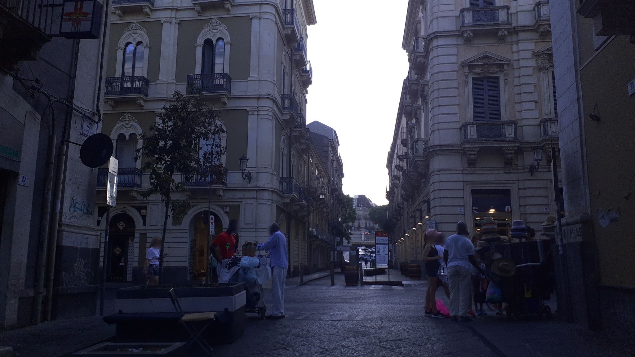 Street view near Hotel Gresi, Catania