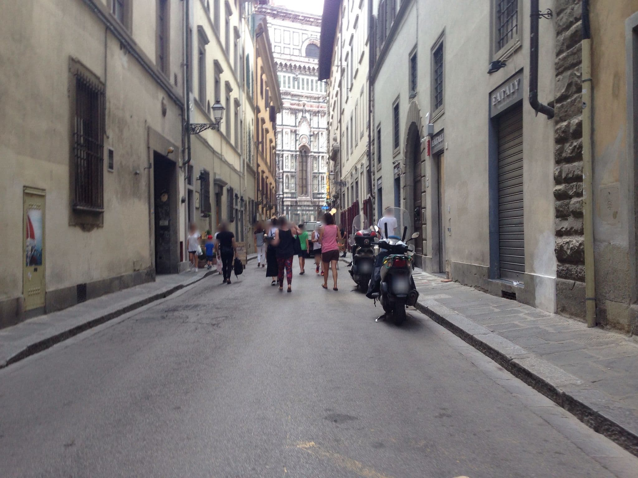 Street view near Academy Hostel, Florence
