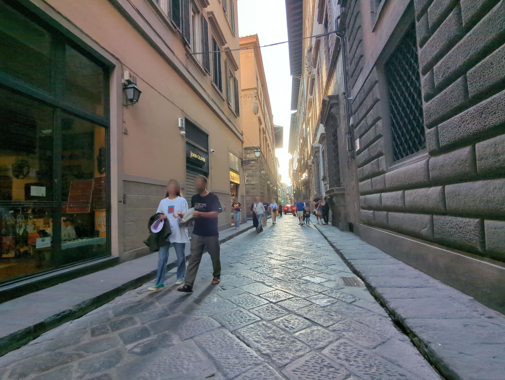 Street view near Hotel Bavaria, Florence