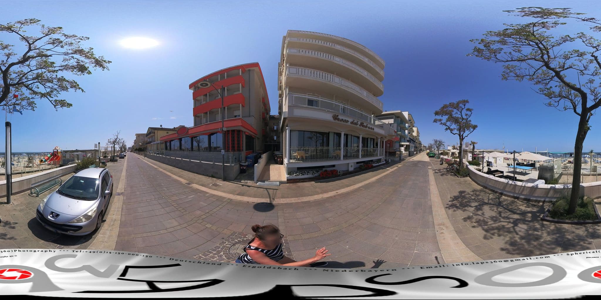 Street view near Hotel Croce del Sud, Bellaria-Igea Marina