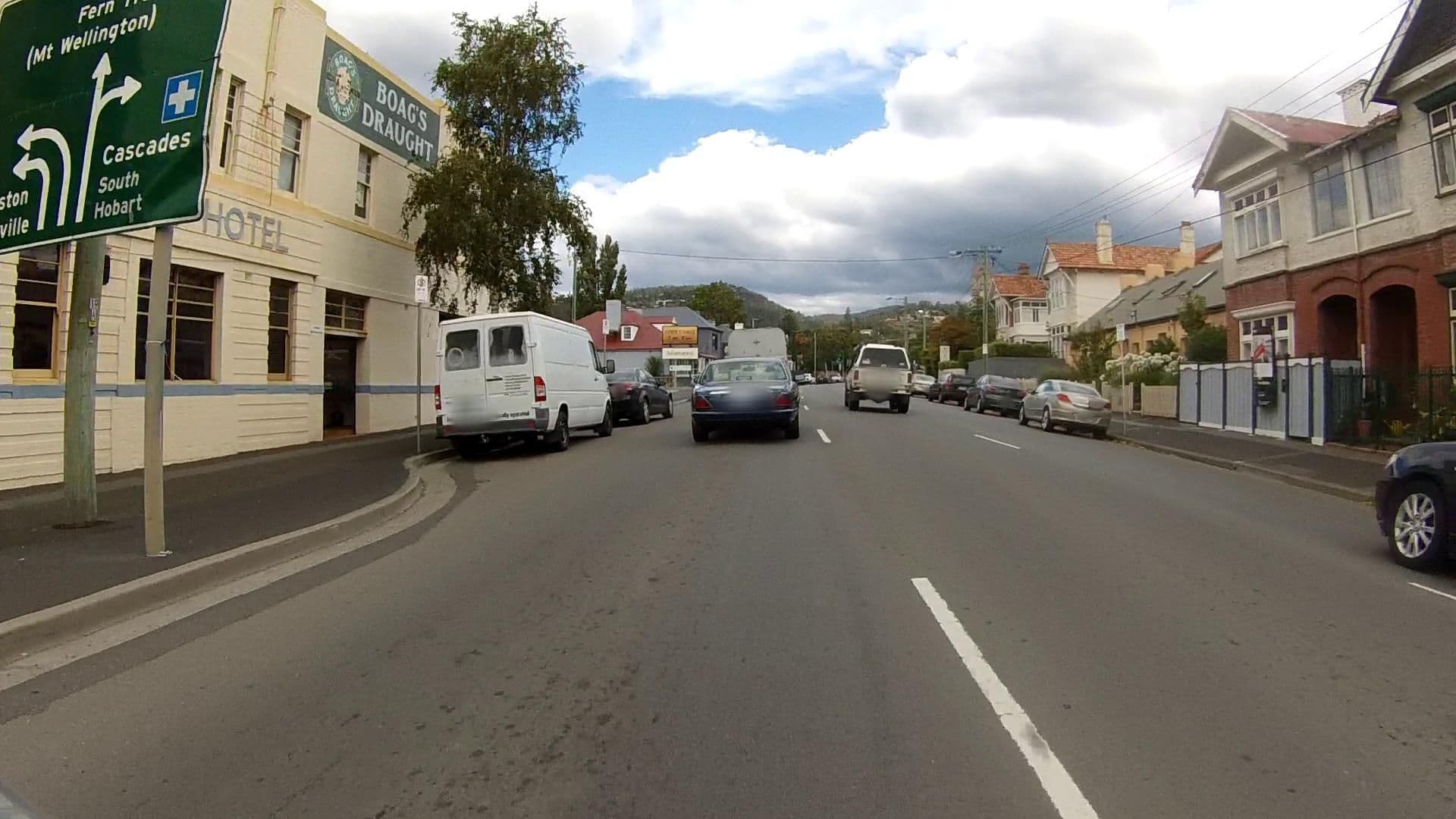 Street view near Globe Hotel, Sandy Bay — © tastrax (CC BY-SA · Mapillary)