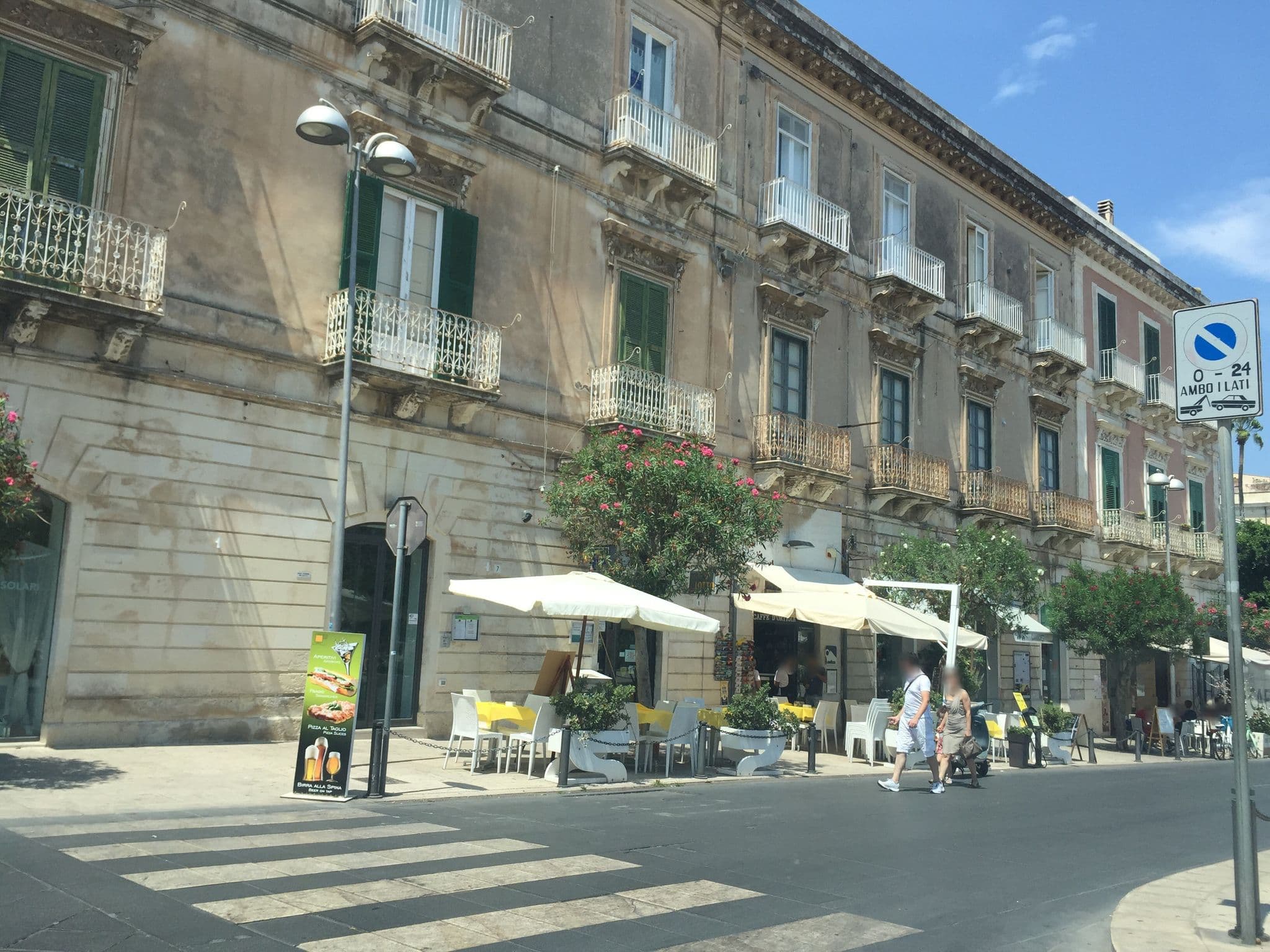 Street view near Casa Cristina, Siracusa